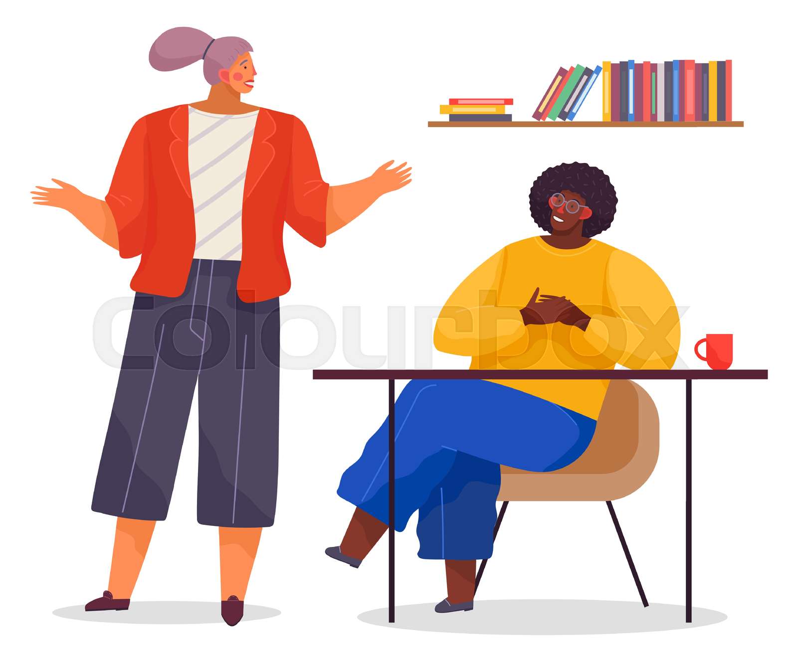 Office workers. Coworkers. Colleagues discuss project teamwork. Office