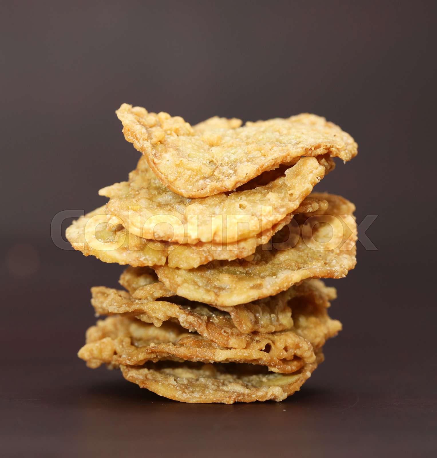 tempeh chips Stock image Colourbox