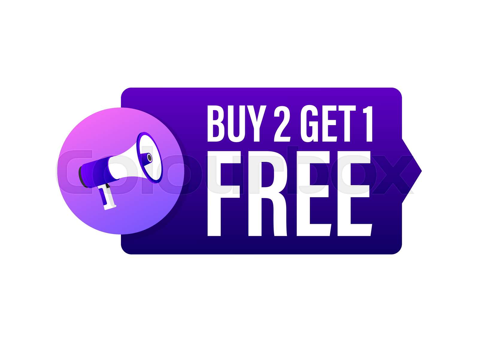 Buy 2 Get 1 Free Sale Tag Banner Design Template Vector Stock Buy 2 Get 1 Free Sale Tag Banner Design Template Vector Stock