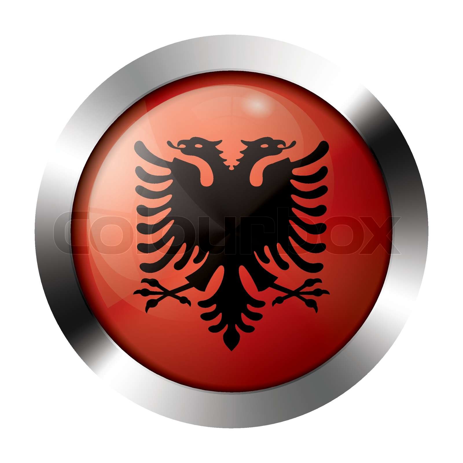 ALBANIEN Albanische Flagge Land Metall Reversnadel  Produktbild-Vorschau 3