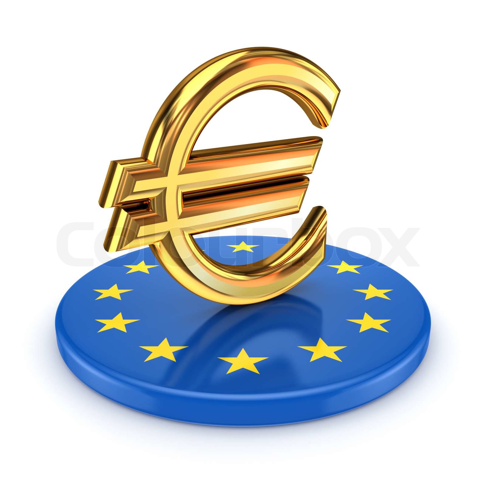 European Union symbol and euro sign | Stock image | Colourbox