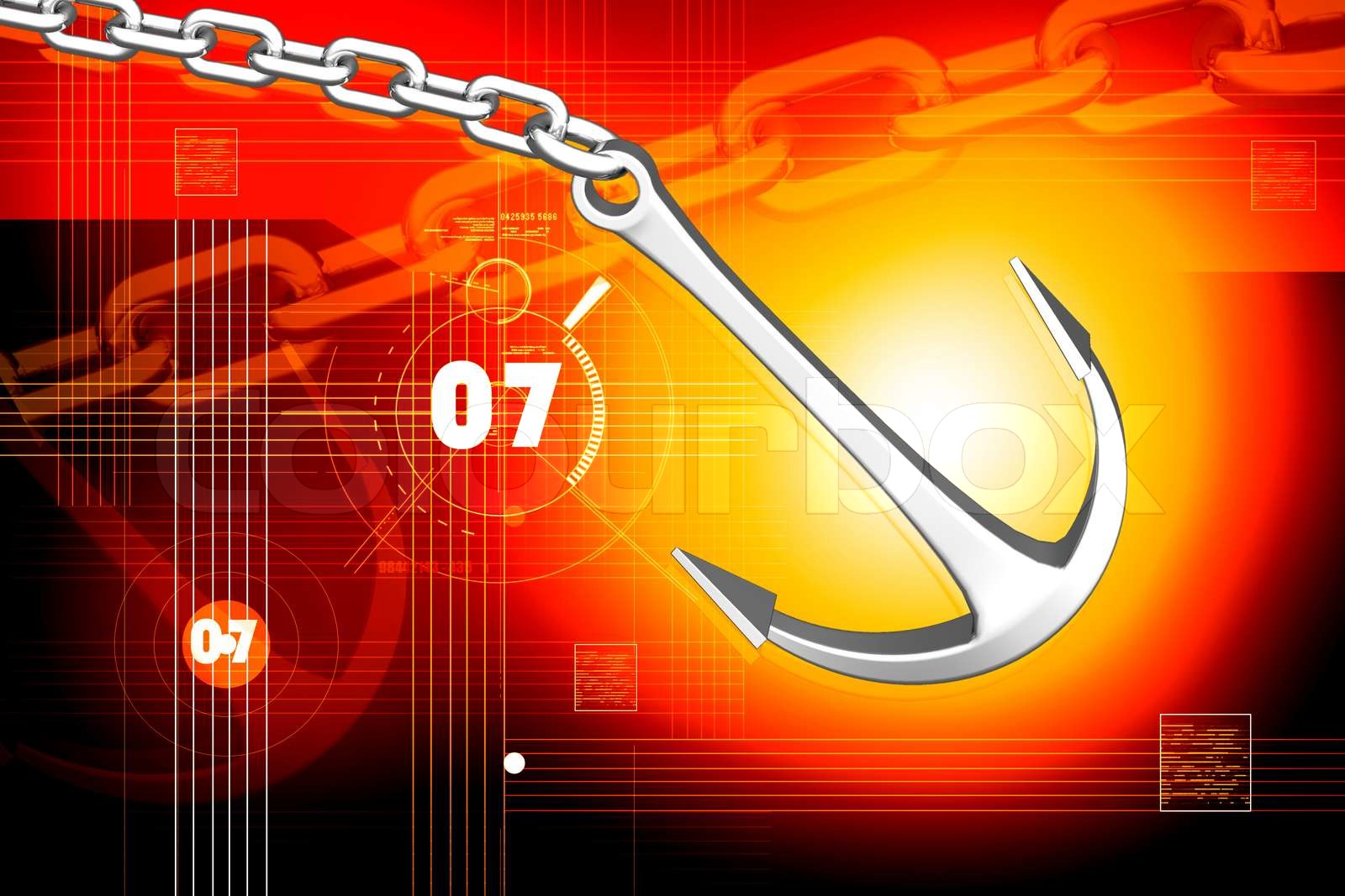 Anchor and Chain | Stock image | Colourbox