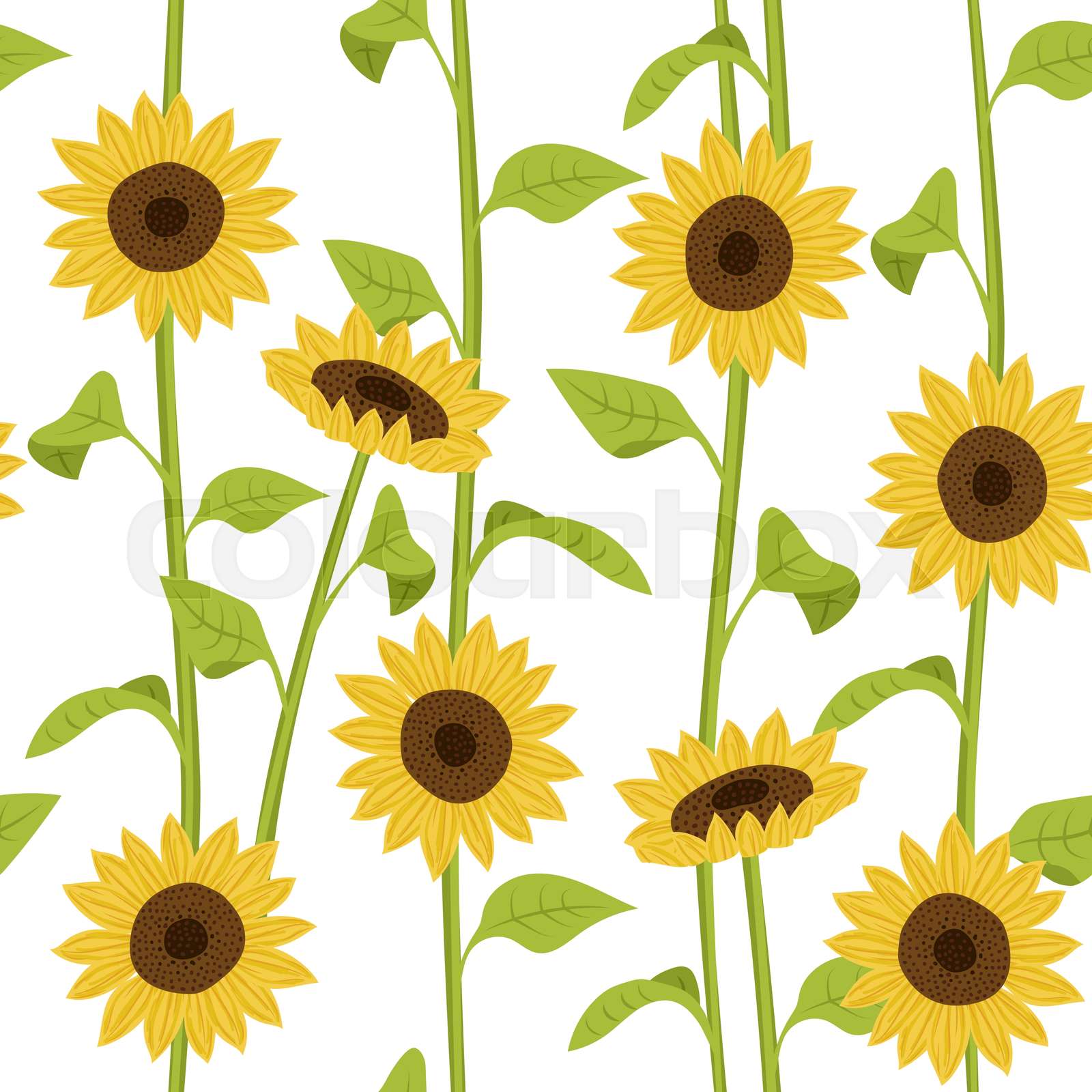 Sunflower Seamless Pattern Creative Texture For Fabric And Textile