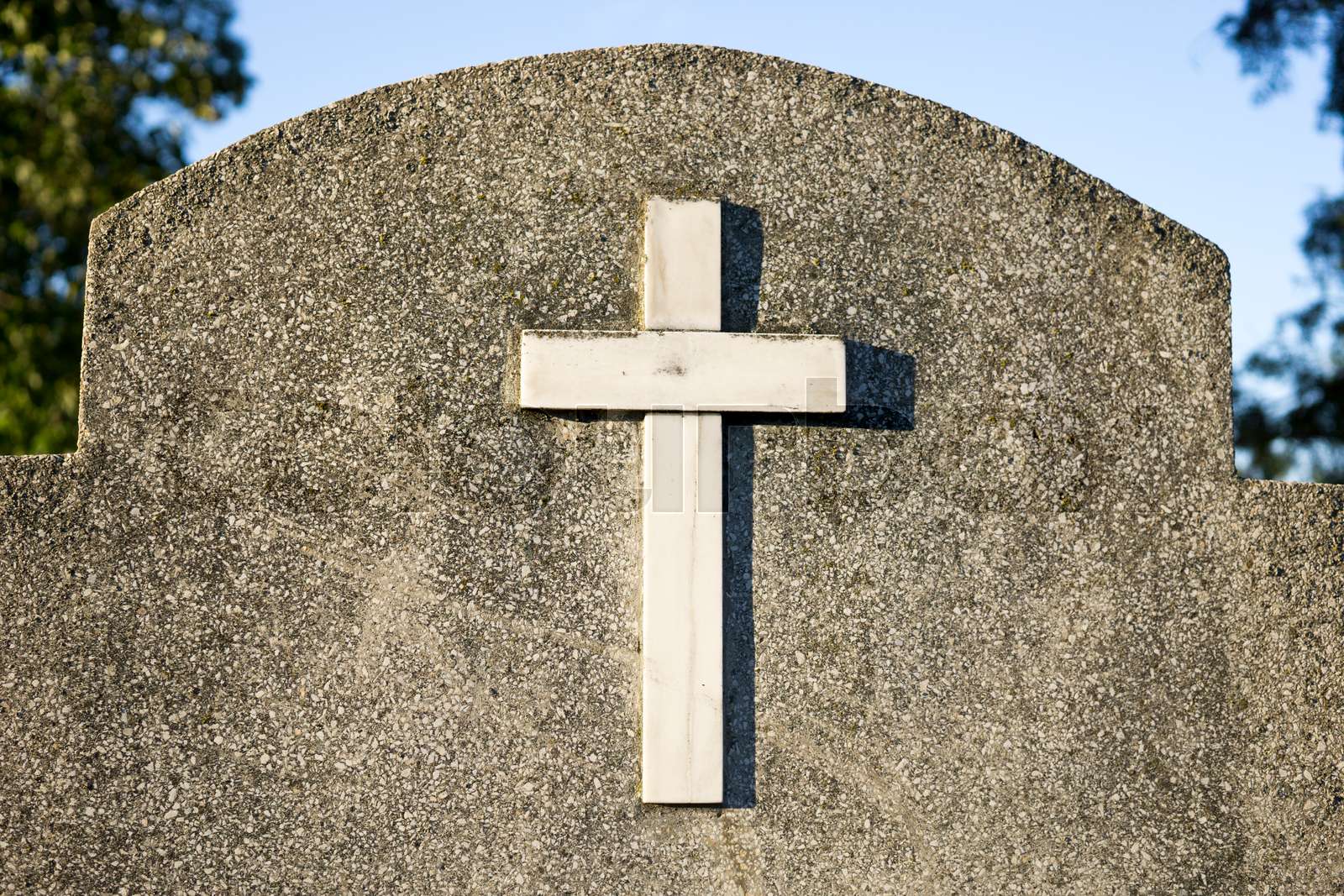 Gravestone cross | Stock image | Colourbox