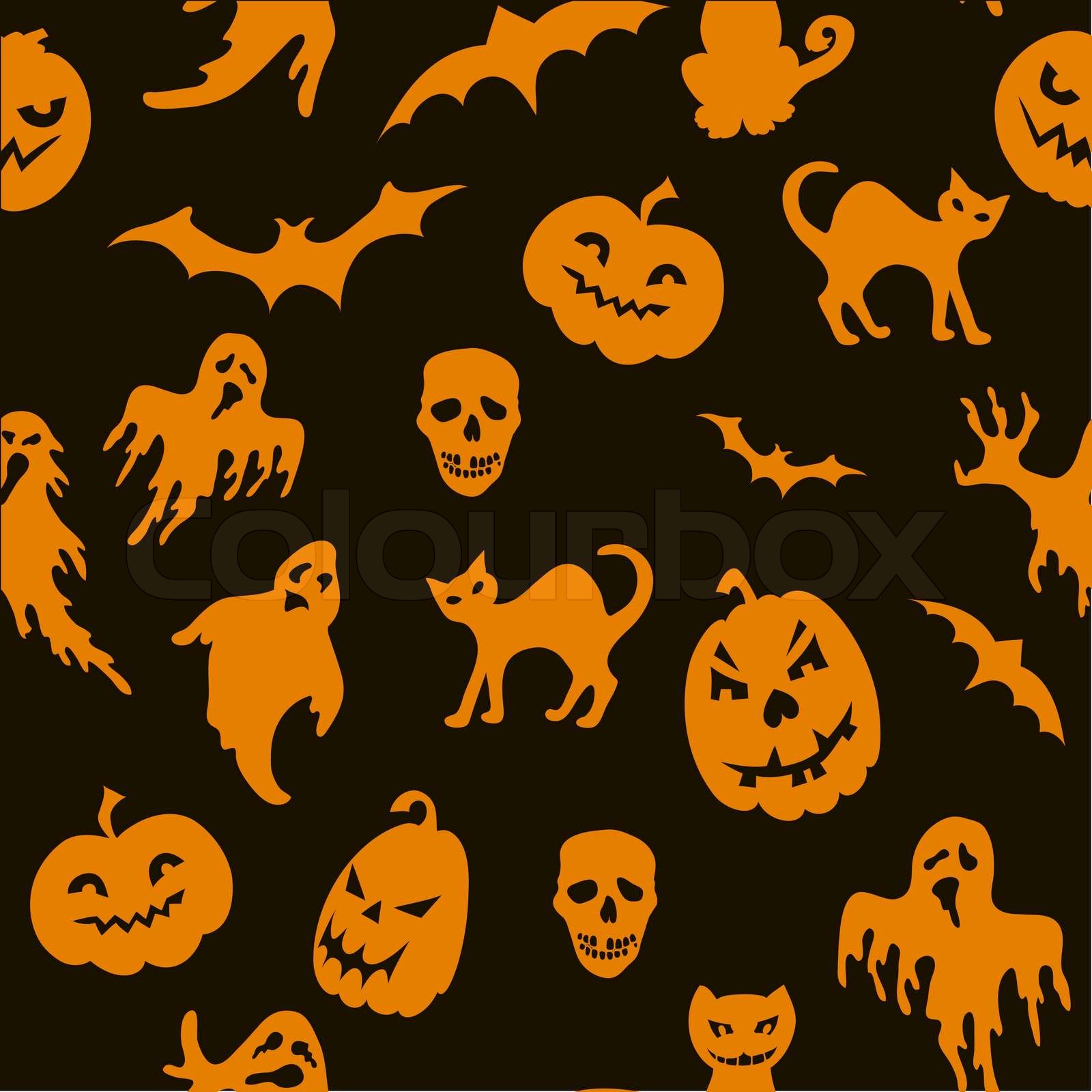 halloween, nahtlos, schaubild | Stock-Vektor | Colourbox