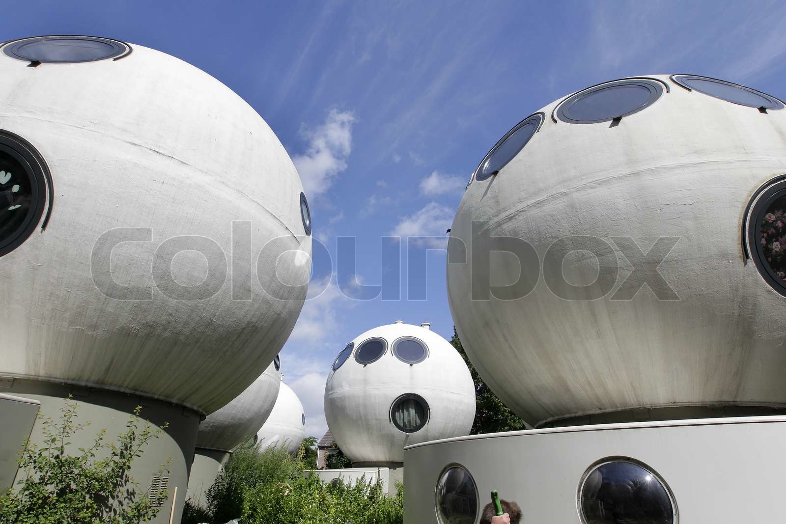 globe houses Stock image Colourbox
