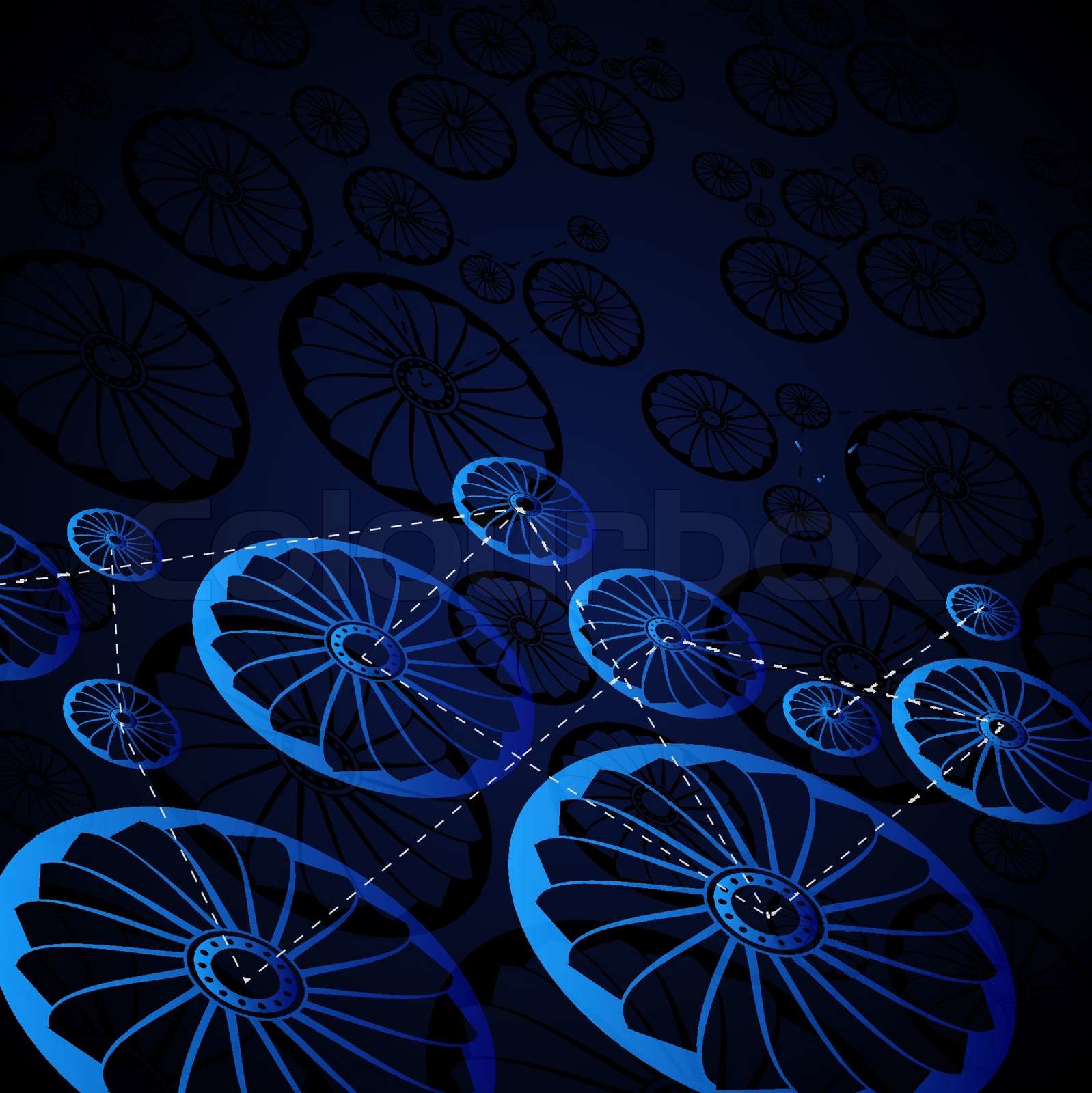 Abstract wheels | Stock vector | Colourbox