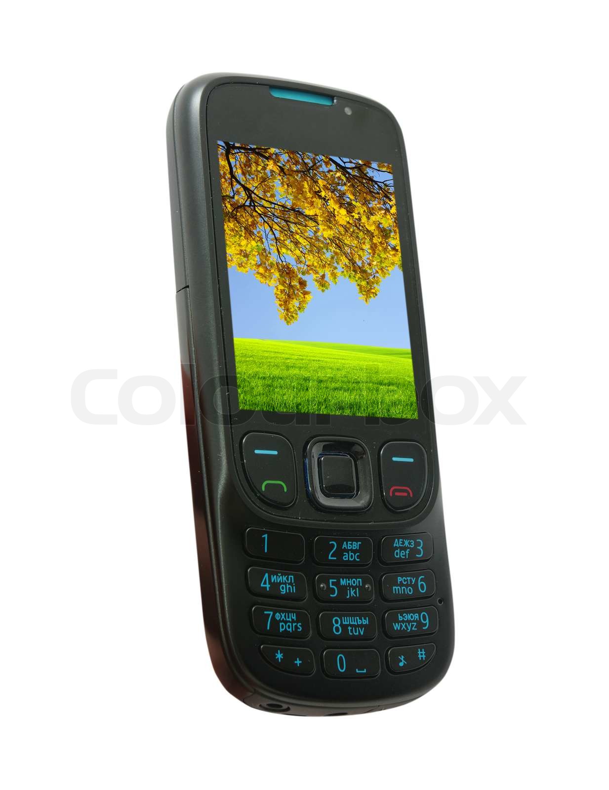 black mobile phone | Stock image | Colourbox