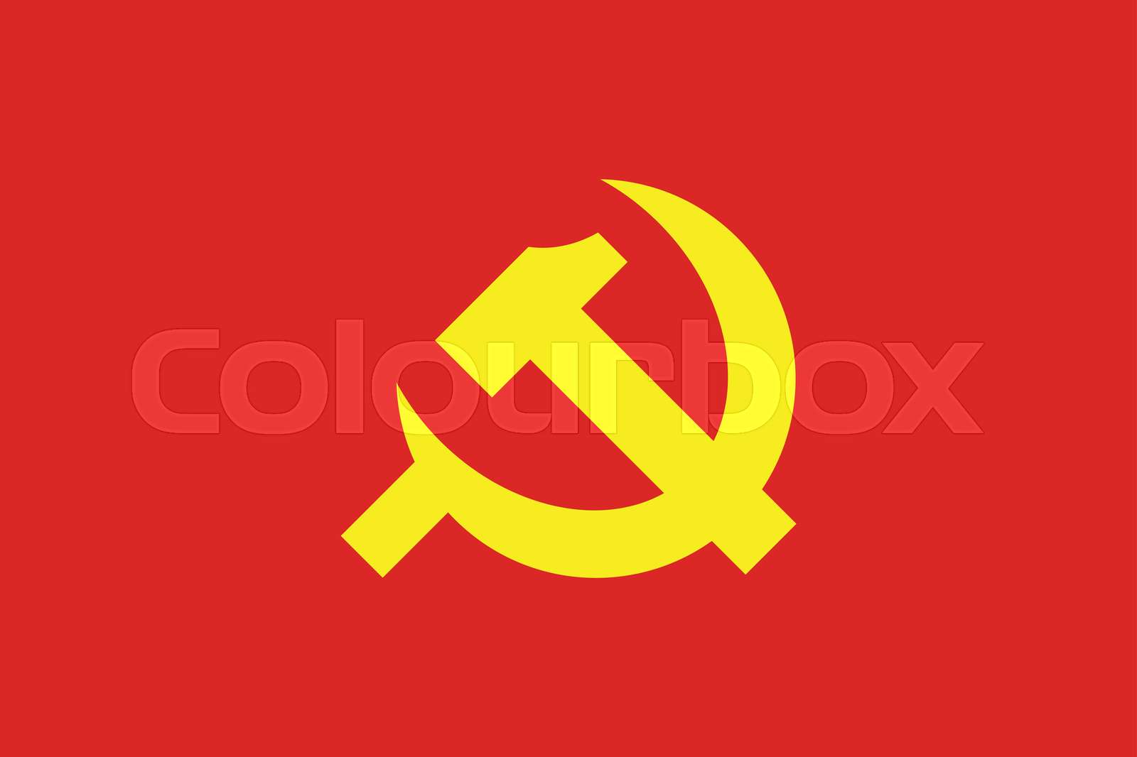 Flag of the Communist Party | Stock vector | Colourbox
