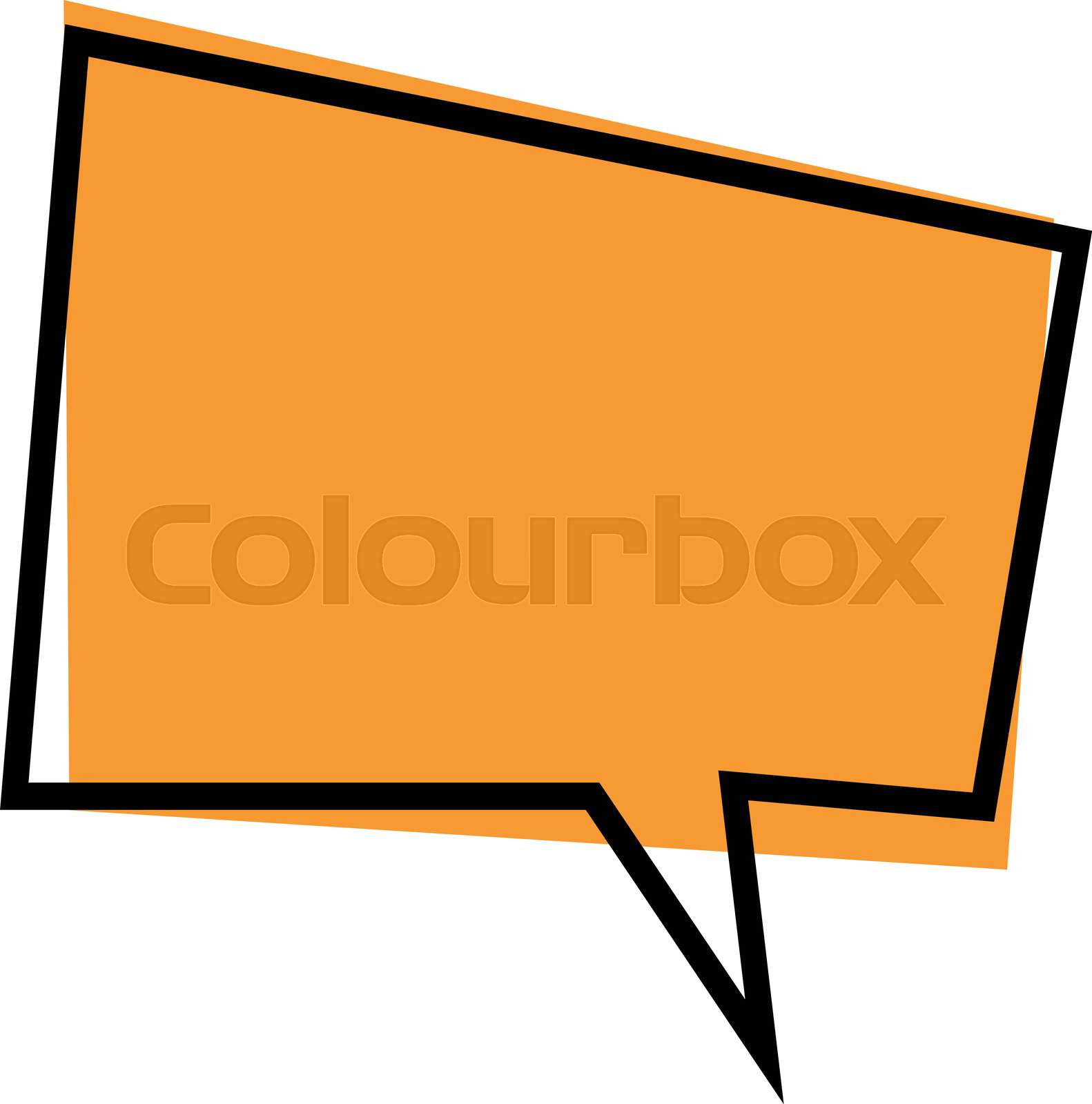 Blank speech bubble sign design | Stock vector | Colourbox