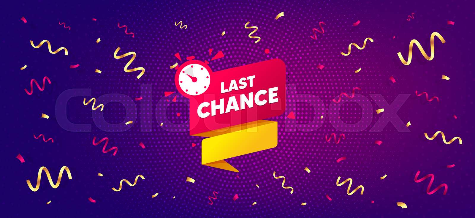 Last chance offer banner. Sale timer tag. Vector | Stock vector | Colourbox