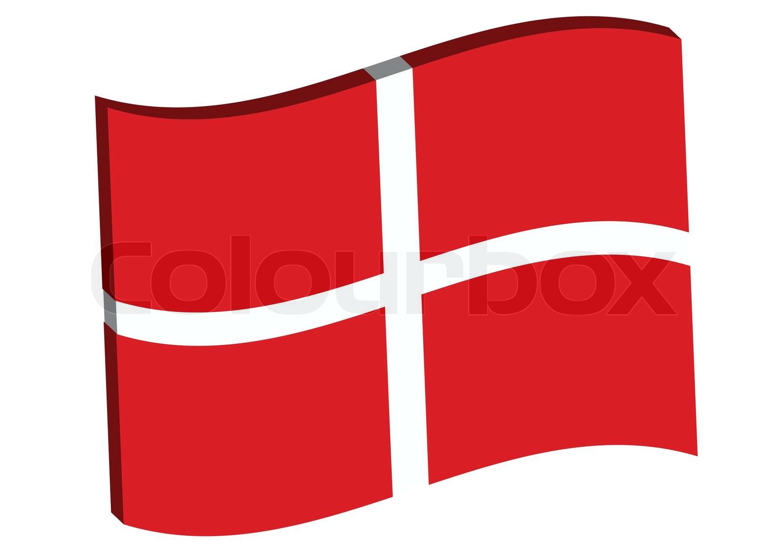 Wavy Danish Flag Icon Stock Vector Colourbox Wavy Danish Flag Icon Stock Vector Colourbox