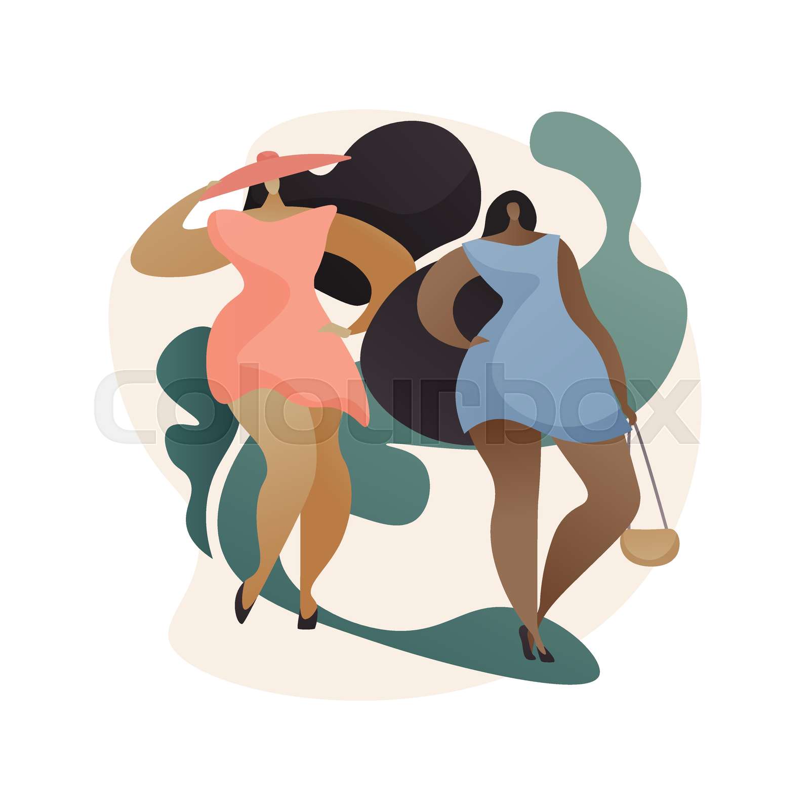 Plus Size Models Abstract Concept Vector Illustration Stock Vector Plus Size Models Abstract Concept Vector Illustration Stock Vector