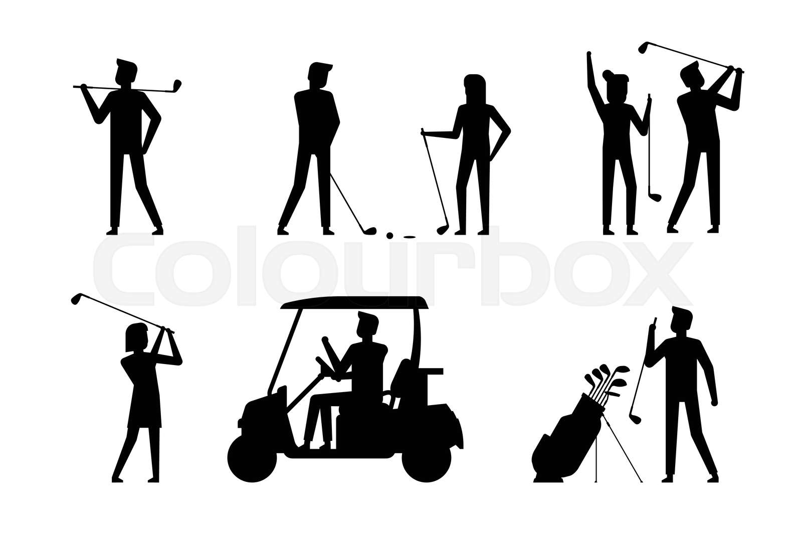 Golf player Stock vector Colourbox