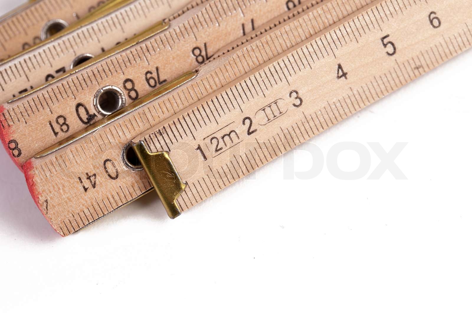 tool measure meter ruler architect construction foldable | Stock Bild ...