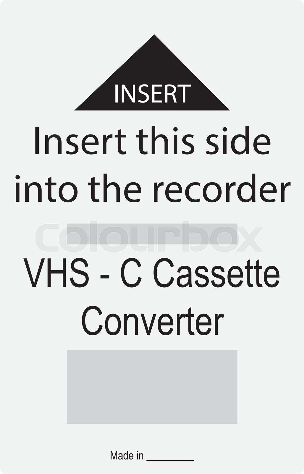Shortcut VHSC to VHS Stock vector Colourbox