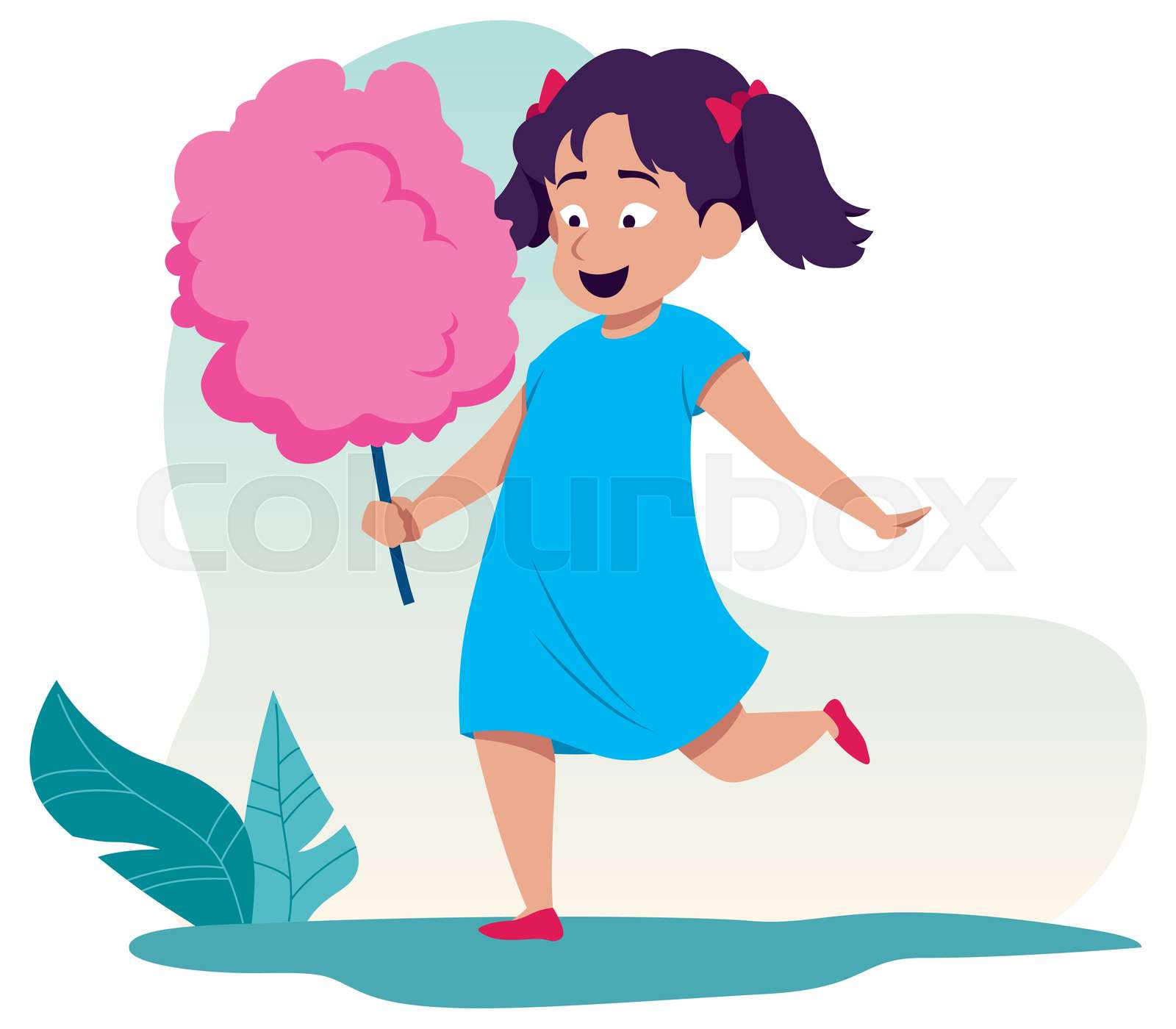 Cotton Candy Girl Stock vector Colourbox