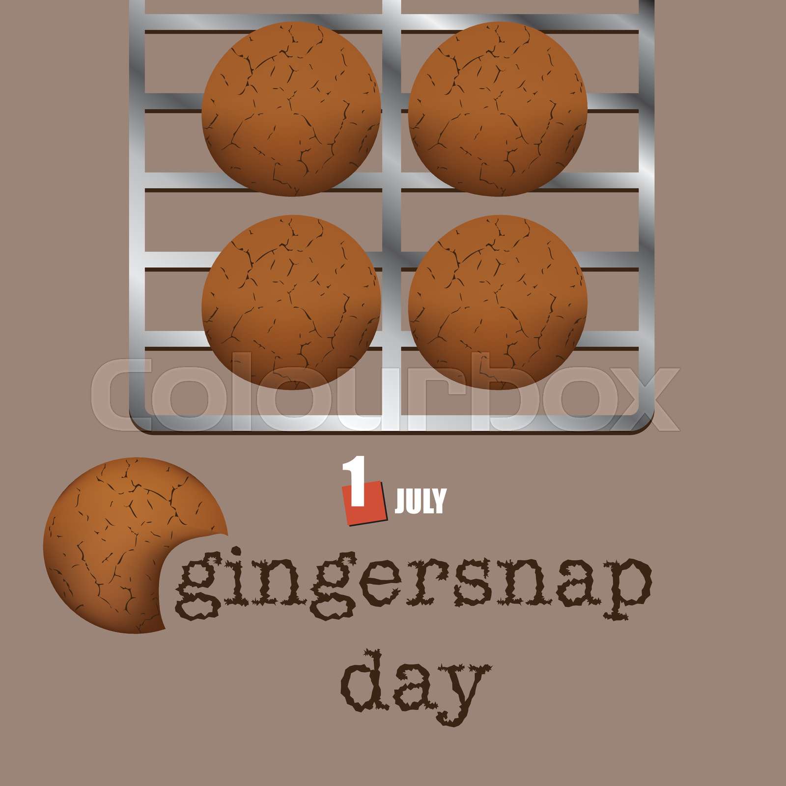 Gingersnap Day Stock vector Colourbox