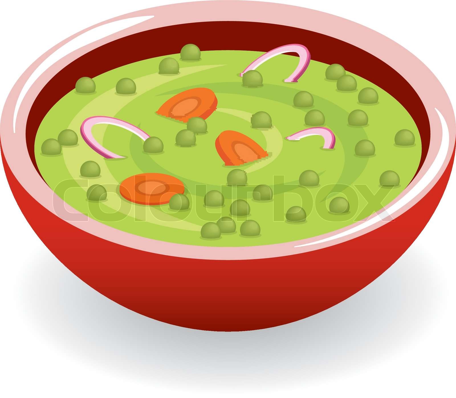 Erbsensuppe StockVektor Colourbox