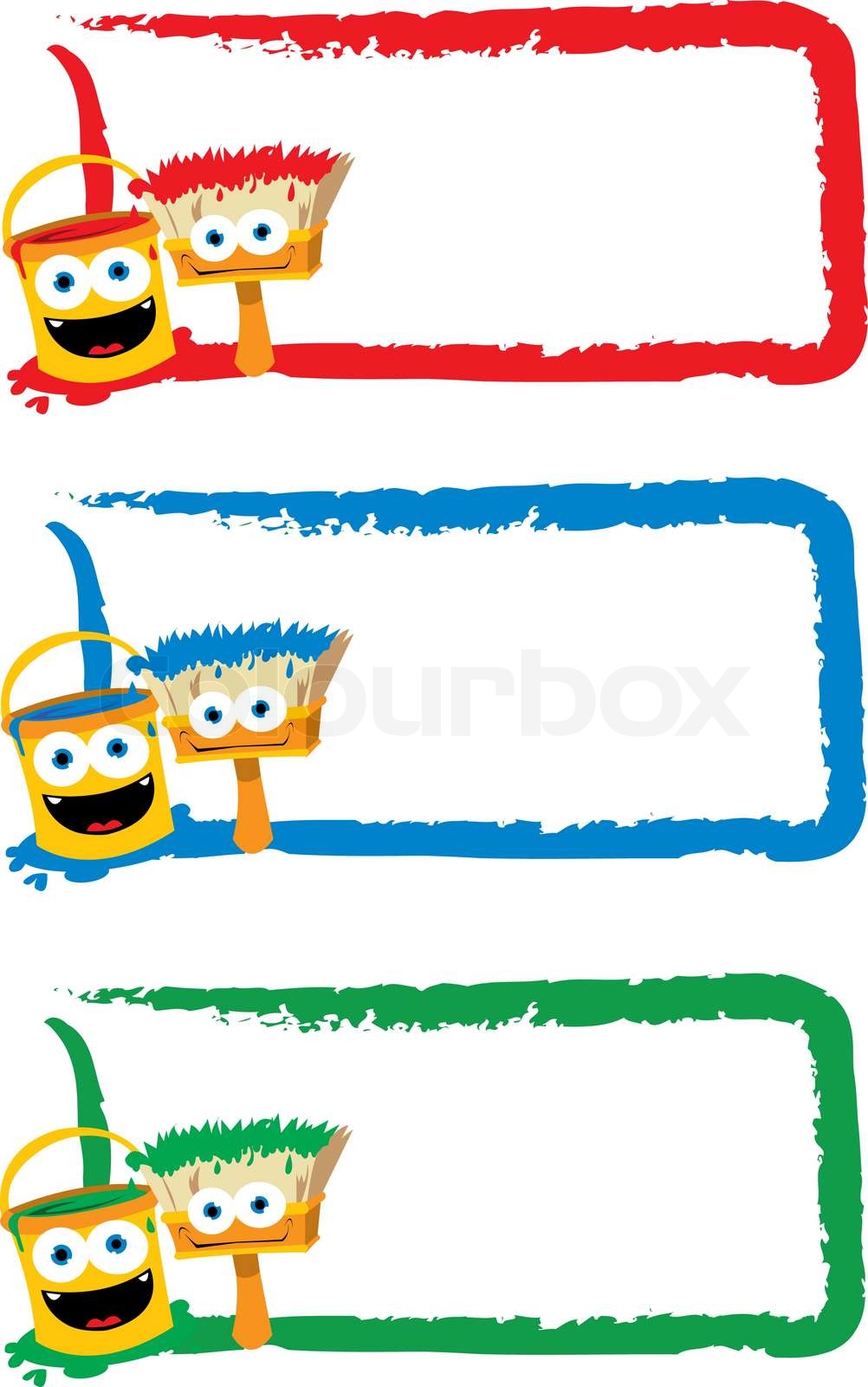 lustig malen Bilder | Stock-Vektor | Colourbox