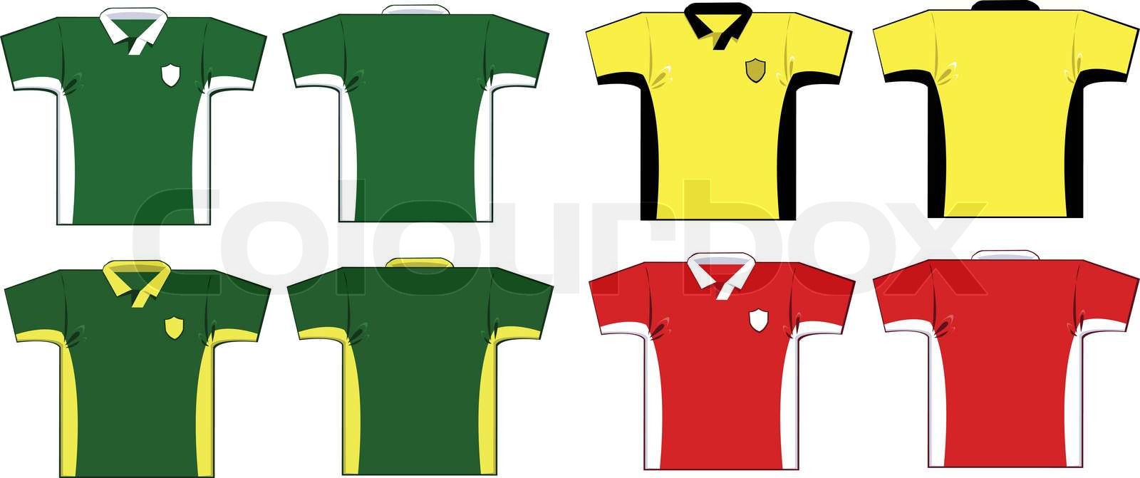Soccer Shirts Stock vector Colourbox