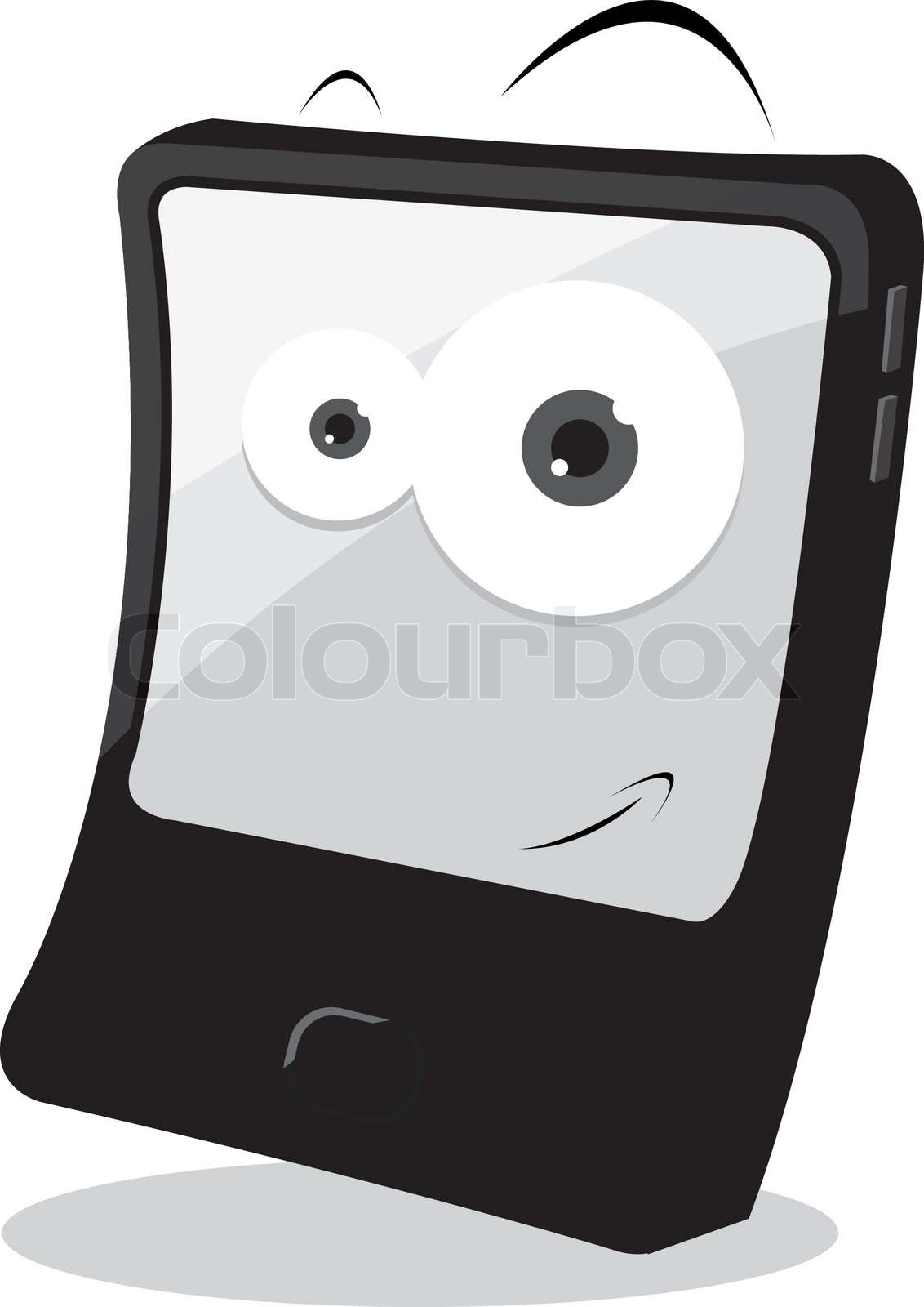 lustige Tablet StockVektor Colourbox