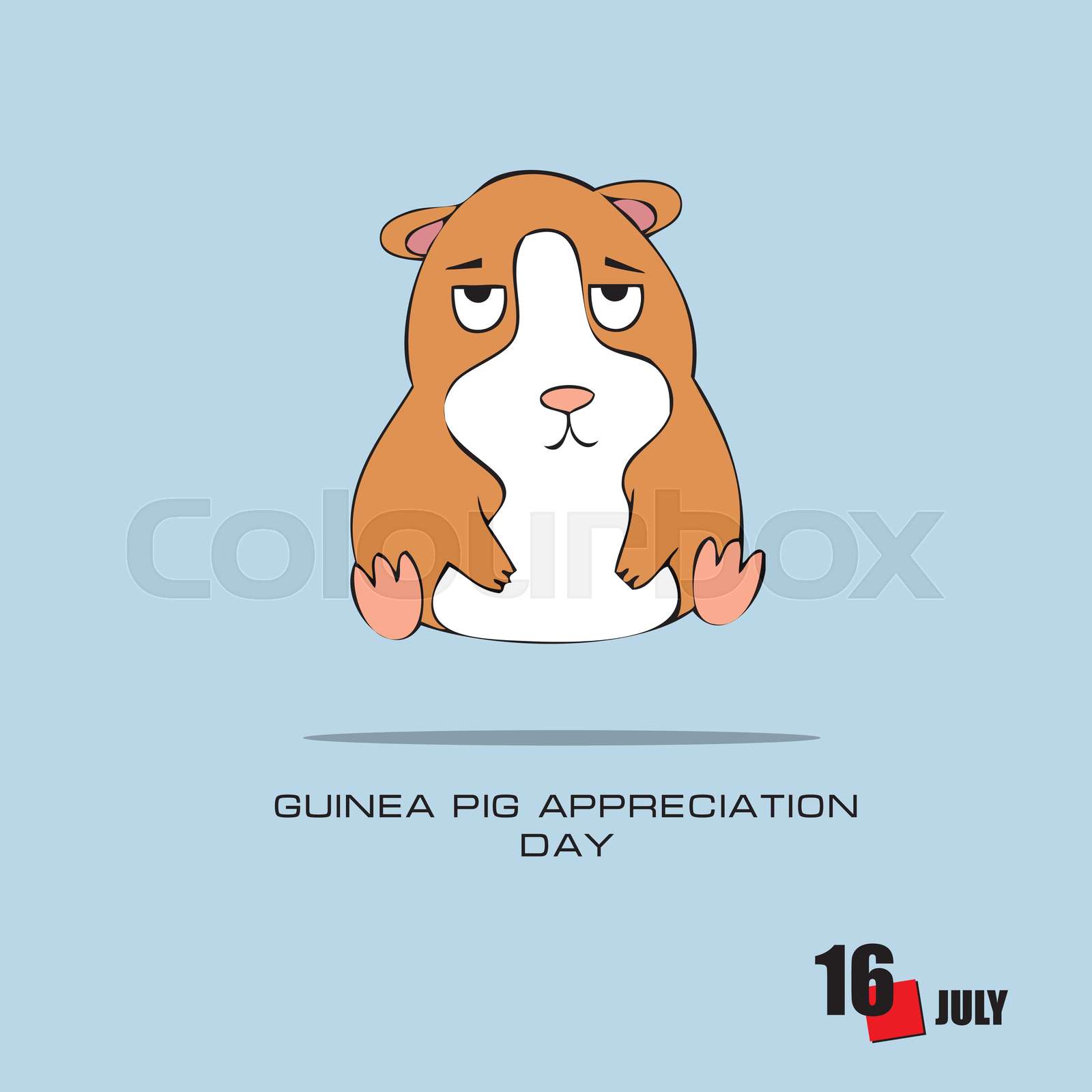 Happy Guinea Pig Appreciation Day | Stock vector | Colourbox