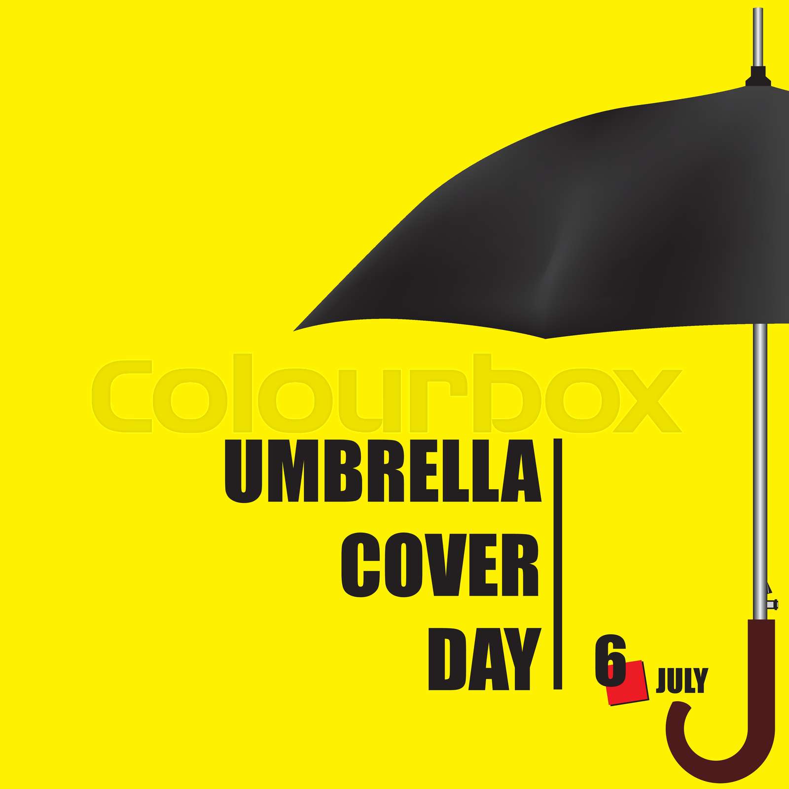 Happy Umbrella Cover Day Stock vector Colourbox