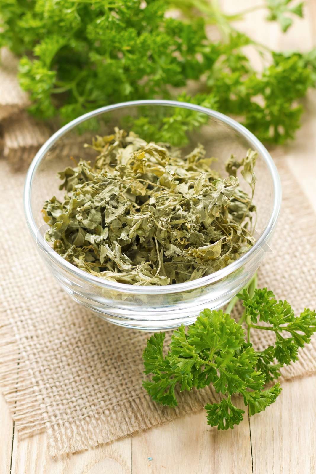 Dried parsley Stock image Colourbox