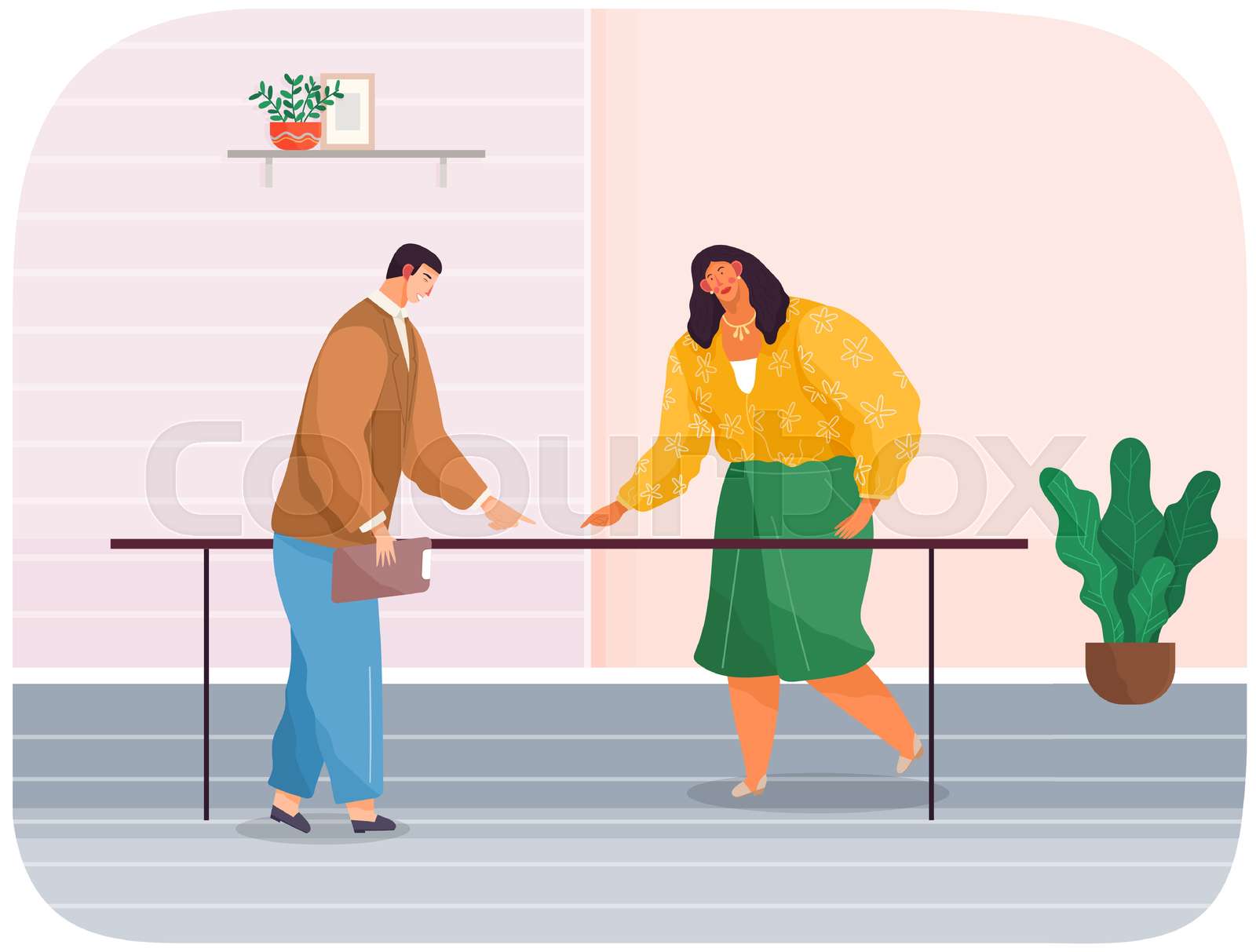 Business partners talking on meeting, businessmen discussing company