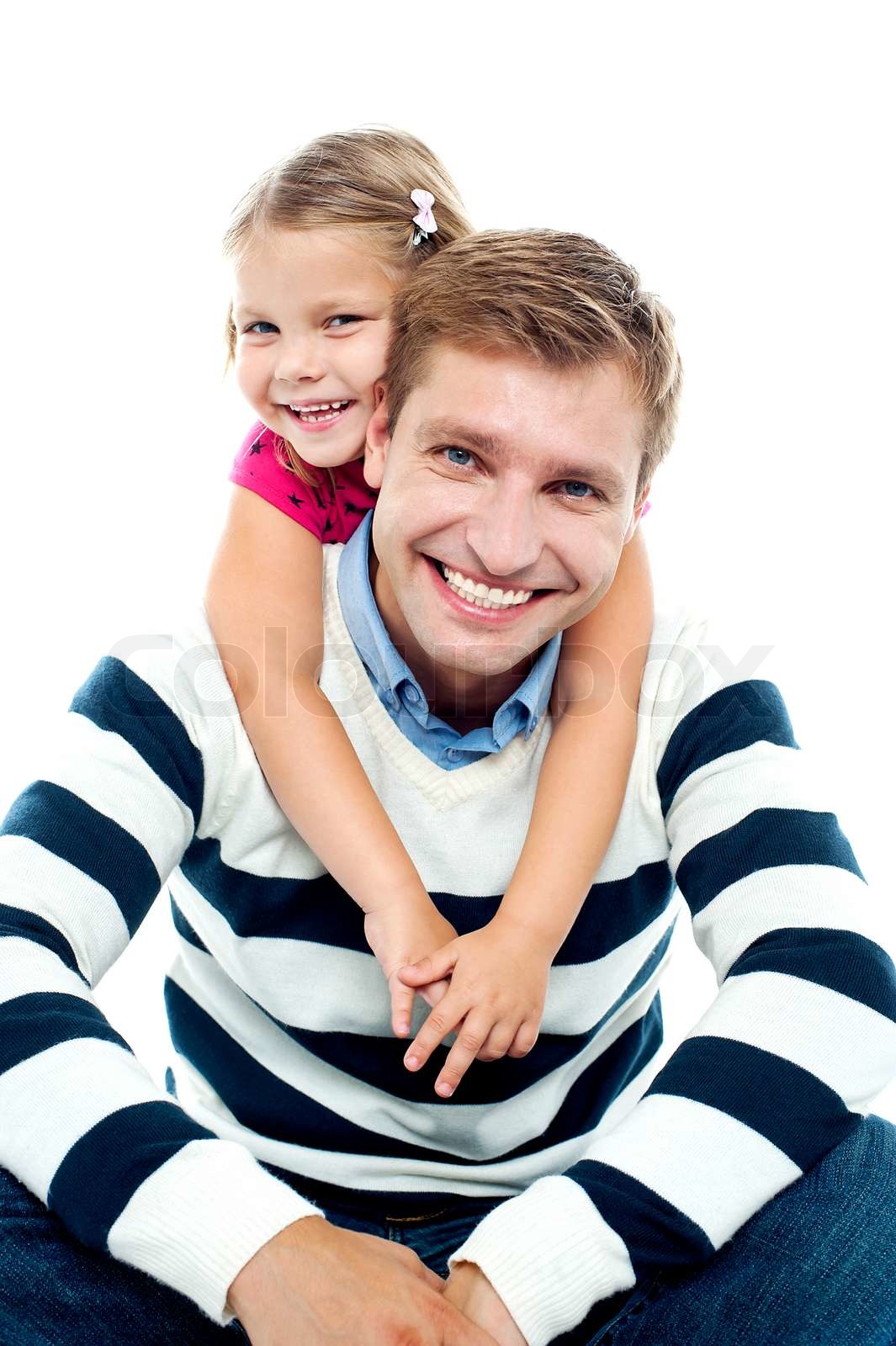 Father and daughter having fun together | Stock image | Colourbox