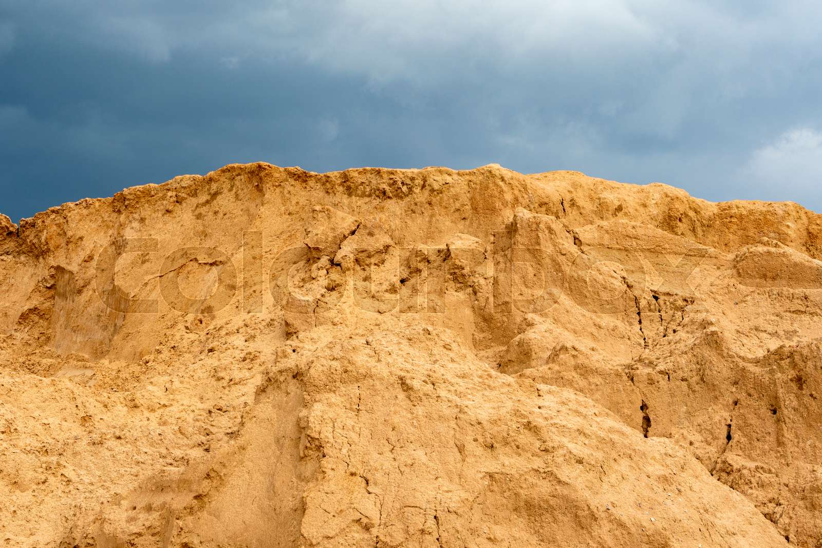 Open pit sand mining | Stock image | Colourbox