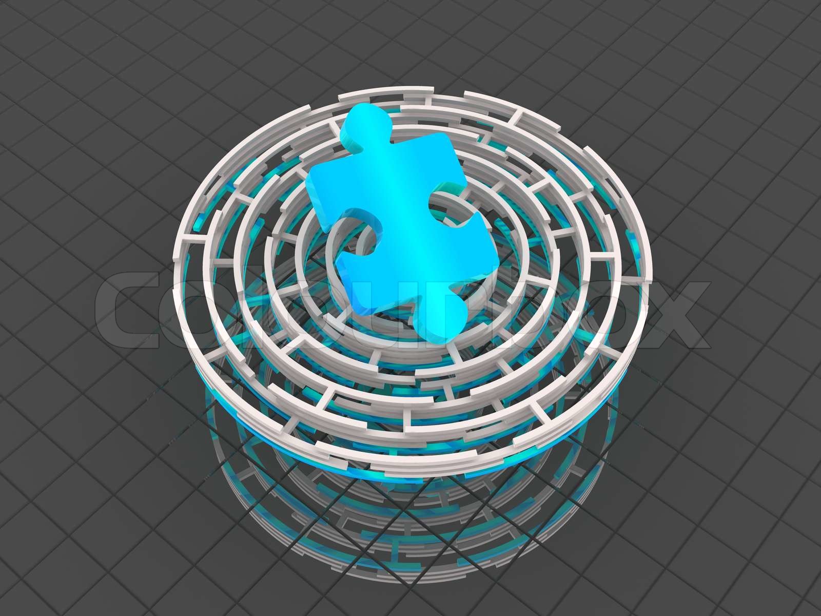 Rätsel Stock Bild Colourbox