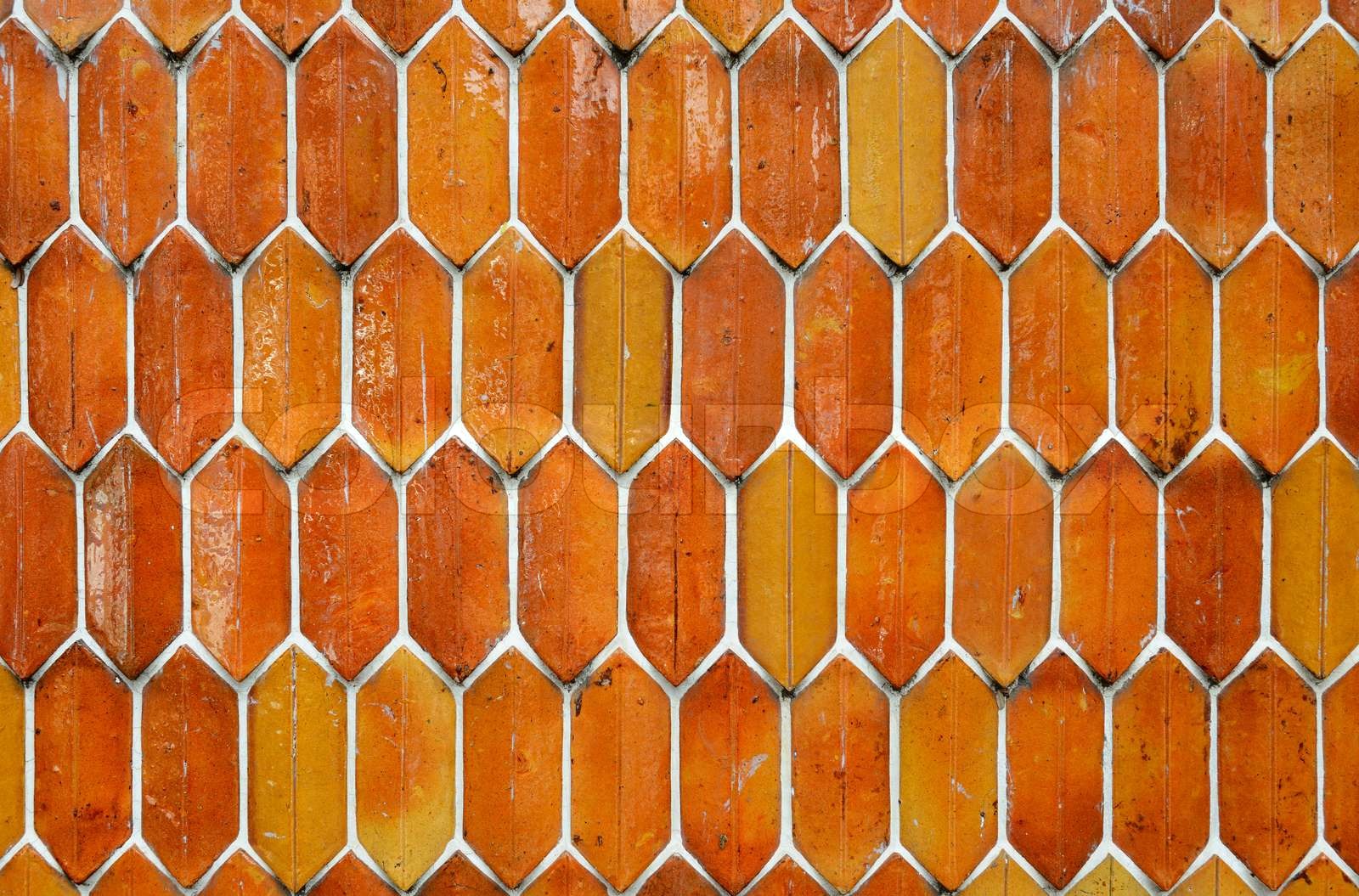 The brown wall tiles | Stock image | Colourbox