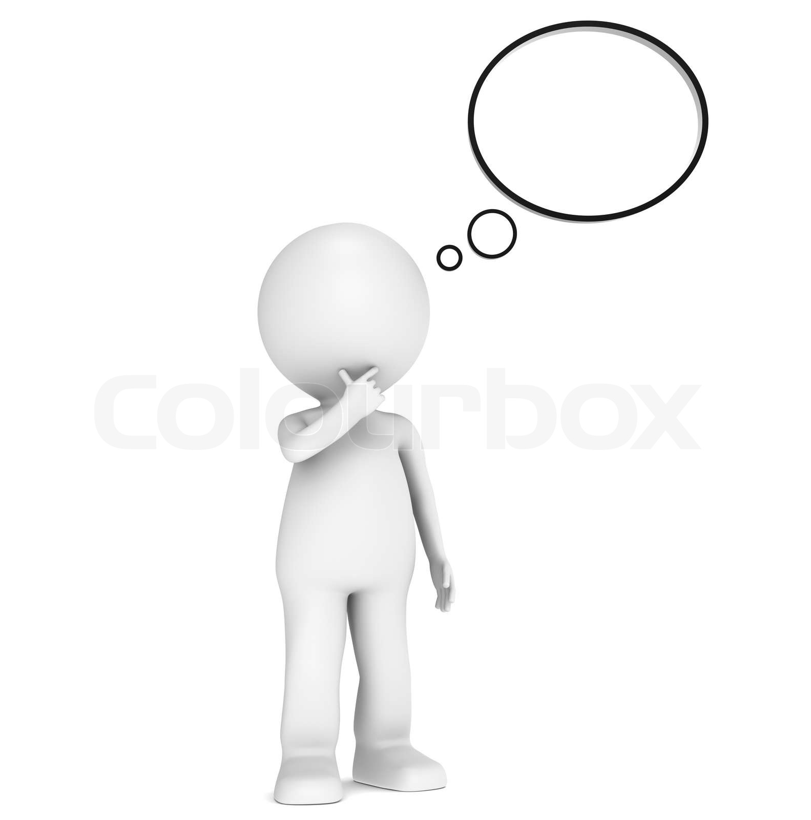 Denken Blase | Stock Bild | Colourbox