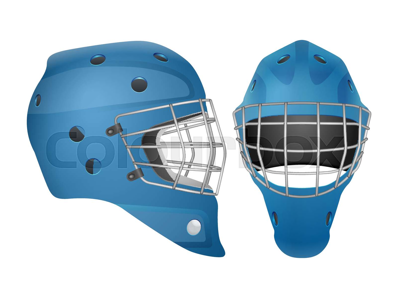 Hockey goalie mask set | Stock vector | Colourbox