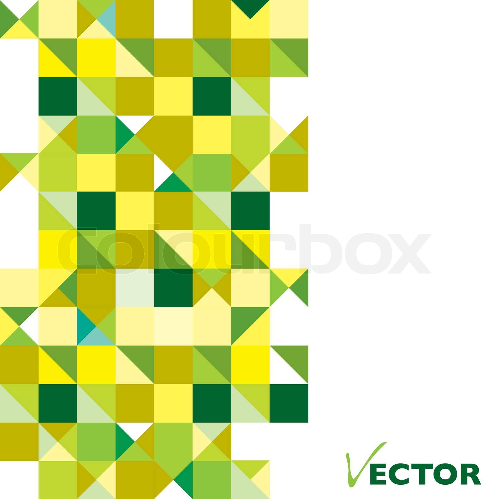 Triangle grüne Trikolore | Stock-Vektor | Colourbox