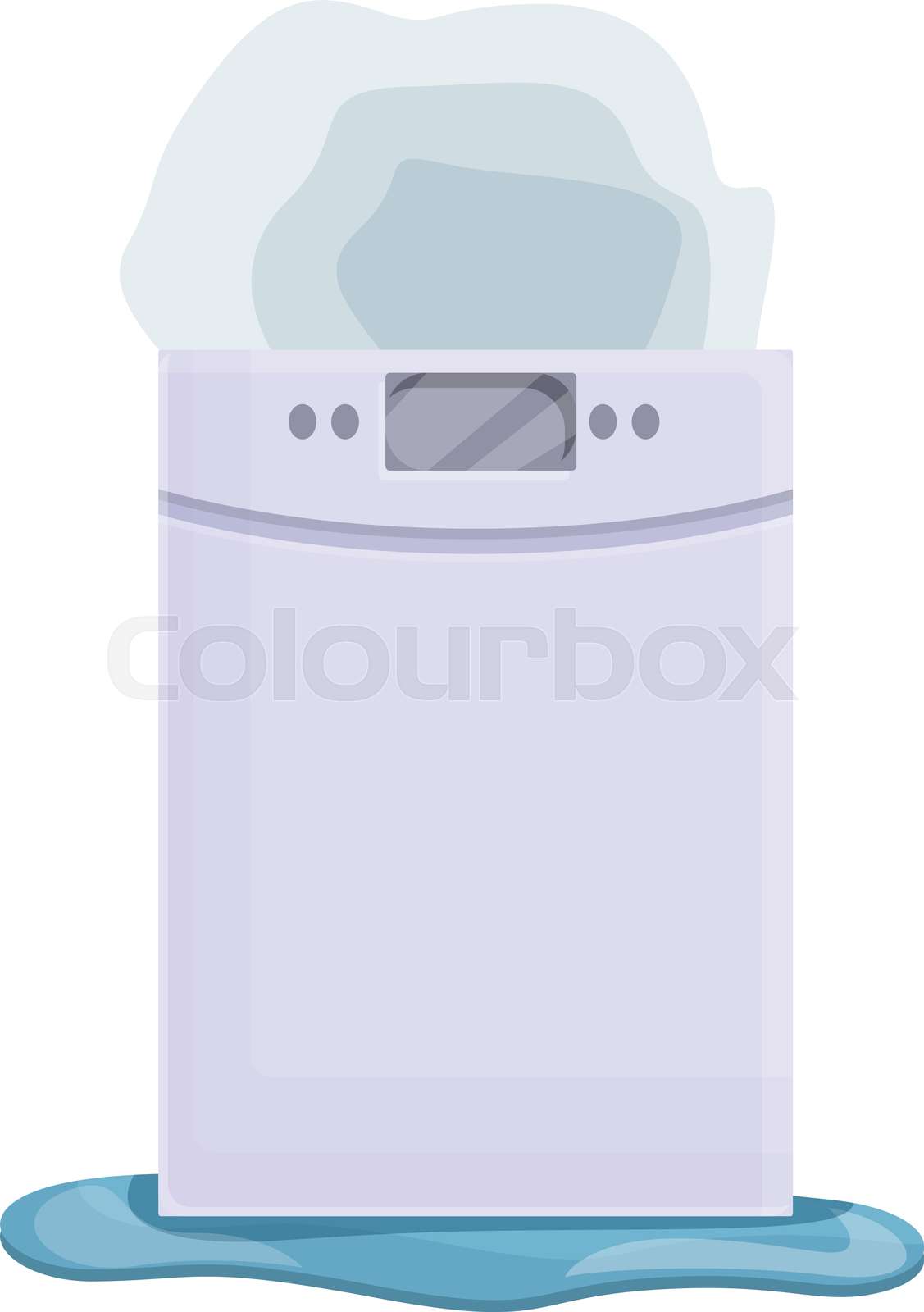 Dishwasher problem icon cartoon vector. Broken machine | Stock vector