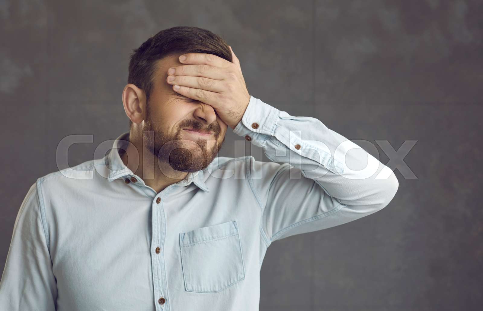 Man Facepalming Feeling Awfully Ashamed And Embarrassed Of A Stupid Man Facepalming Feeling Awfully Ashamed And Embarrassed Of A Stupid
