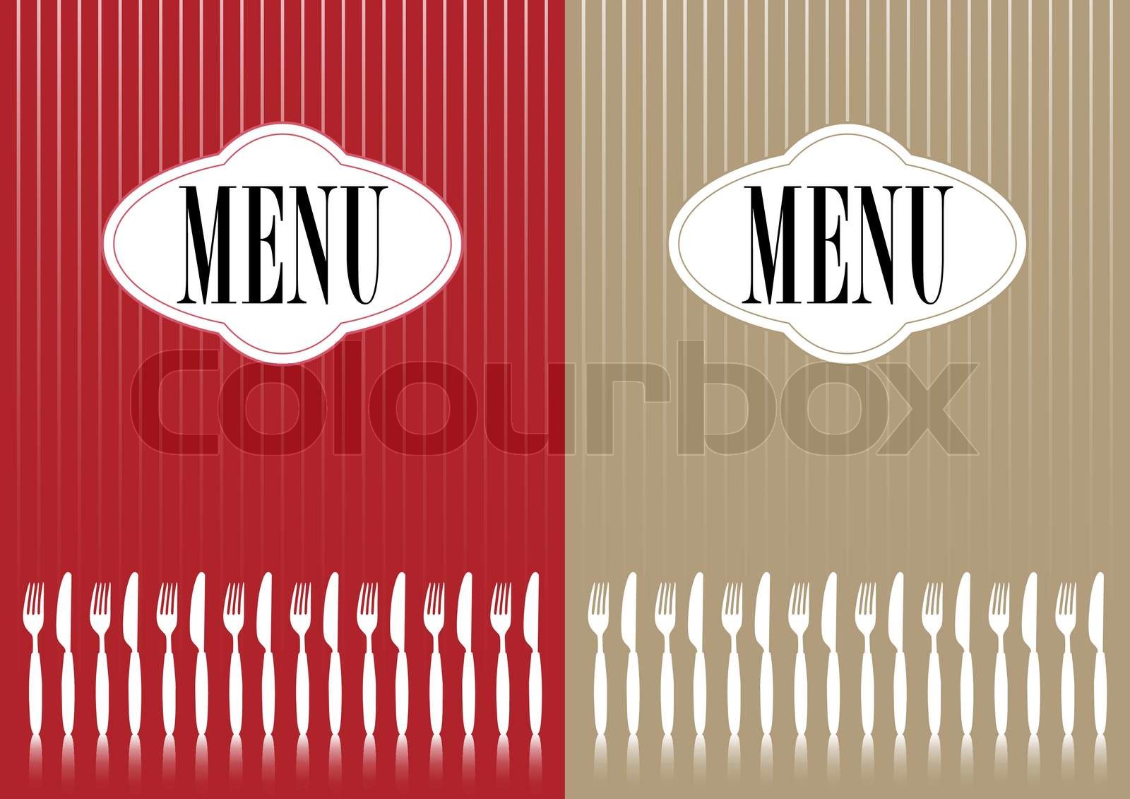 Menu Card | Stock vector | Colourbox