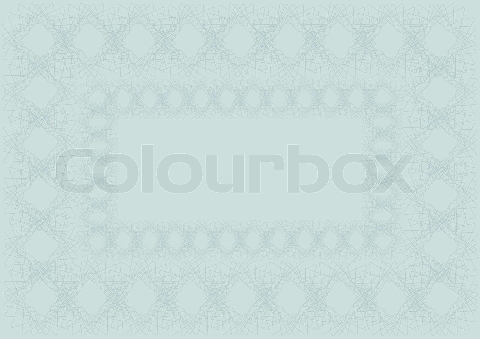 Blank Certificate Background | Stock vector | Colourbox