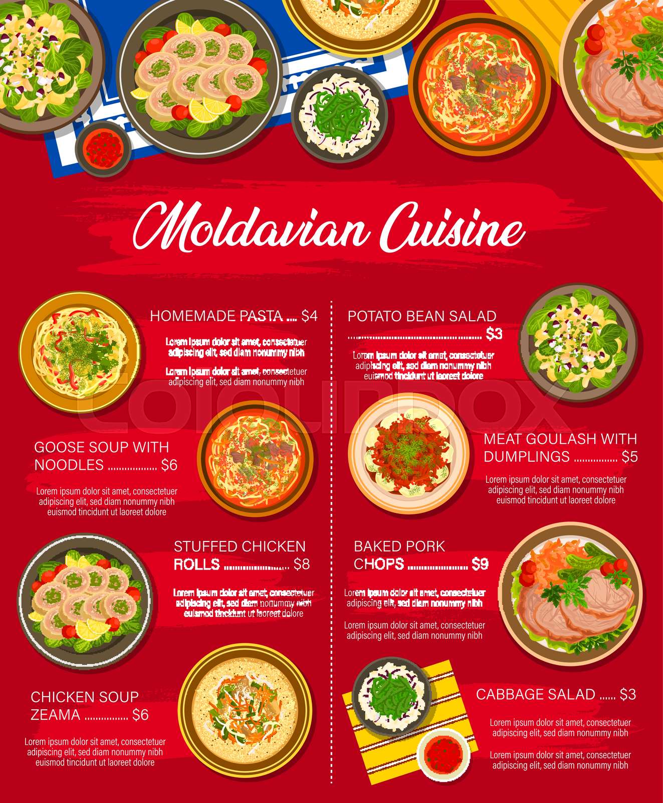 Moldavian Food Menu Moldovan Cuisine Dishes Stock Vector Colourbox moldavian-food-menu-moldovan-cuisine-dishes-stock-vector-colourbox
