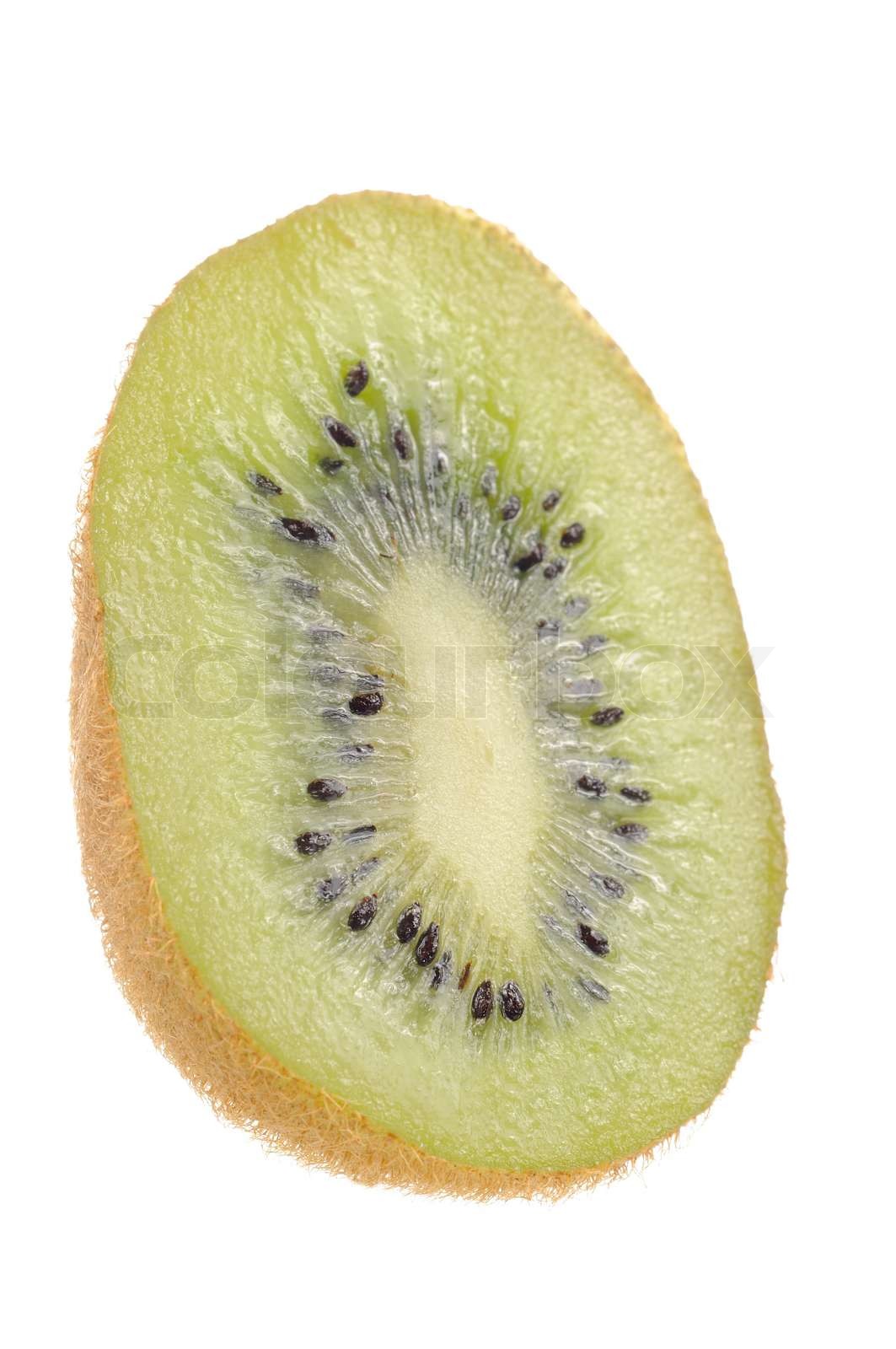 Kiwi Cut In Half Isolated On White Background Stock Image Colourbox Kiwi Cut In Half Isolated On White Background Stock Image Colourbox
