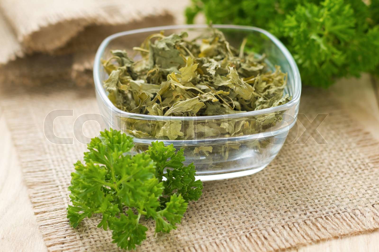 Dried parsley Stock image Colourbox