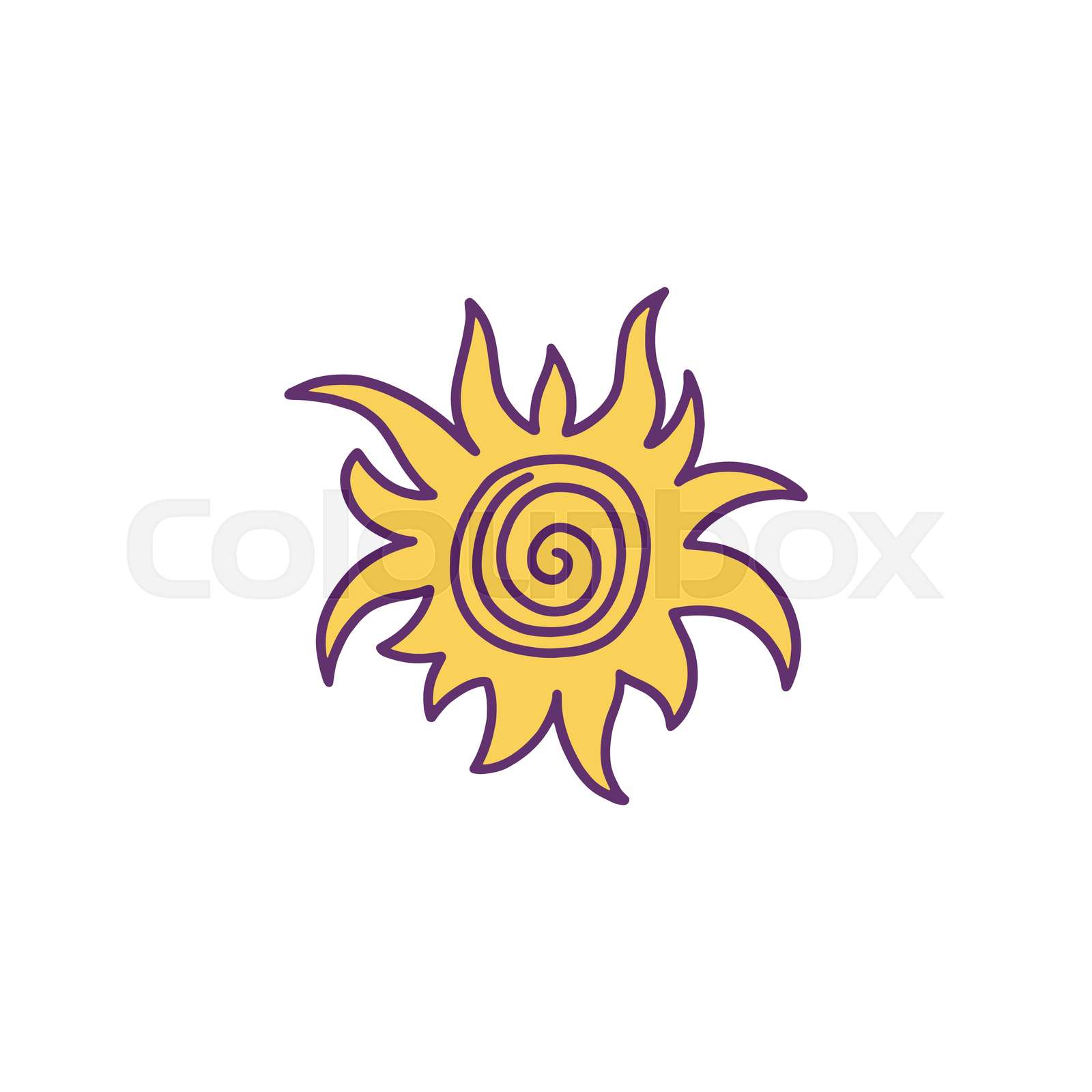 solen, symbol, grafisk | Stock vektor | Colourbox