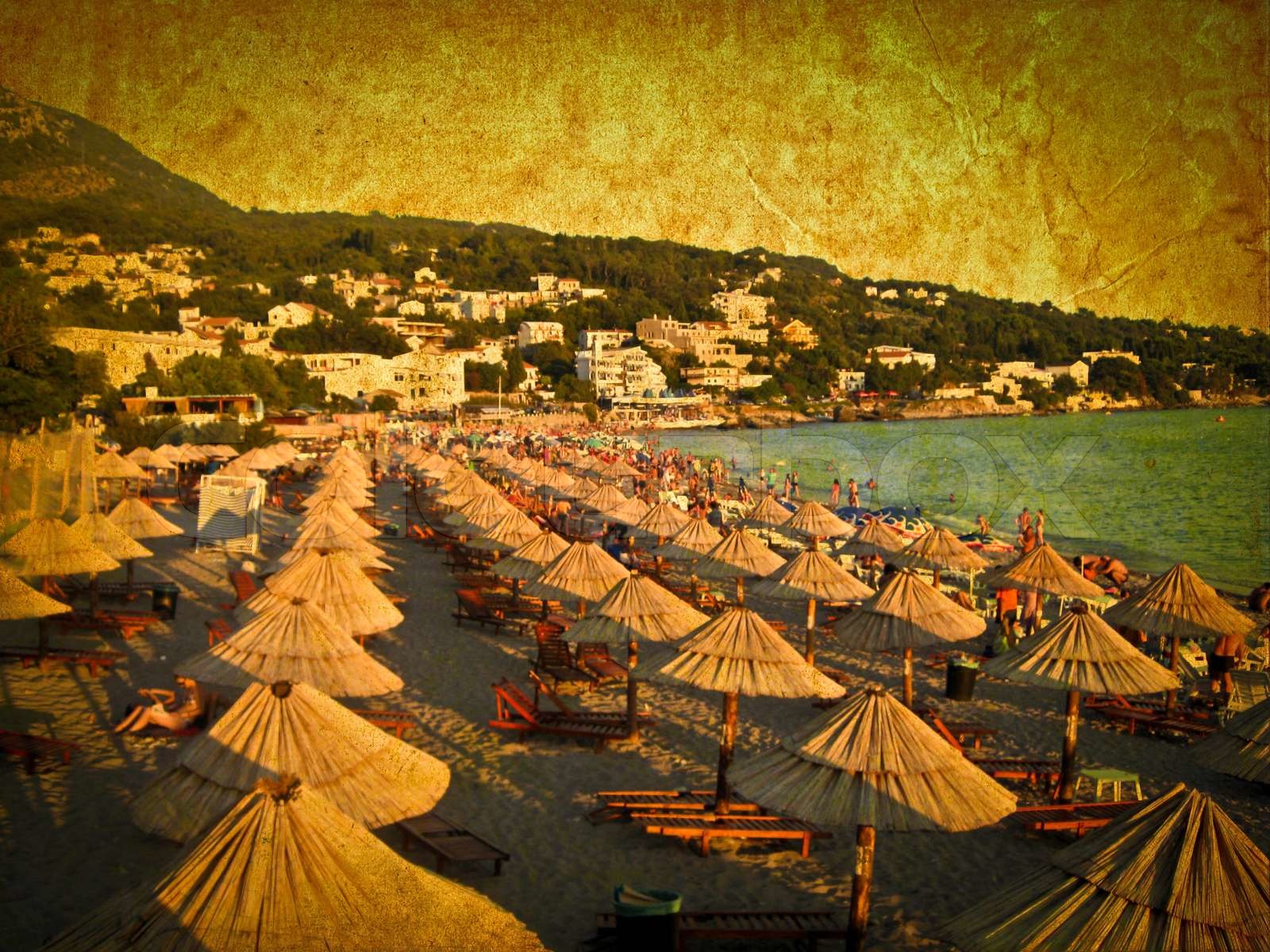 Vintage beach | Stock image | Colourbox