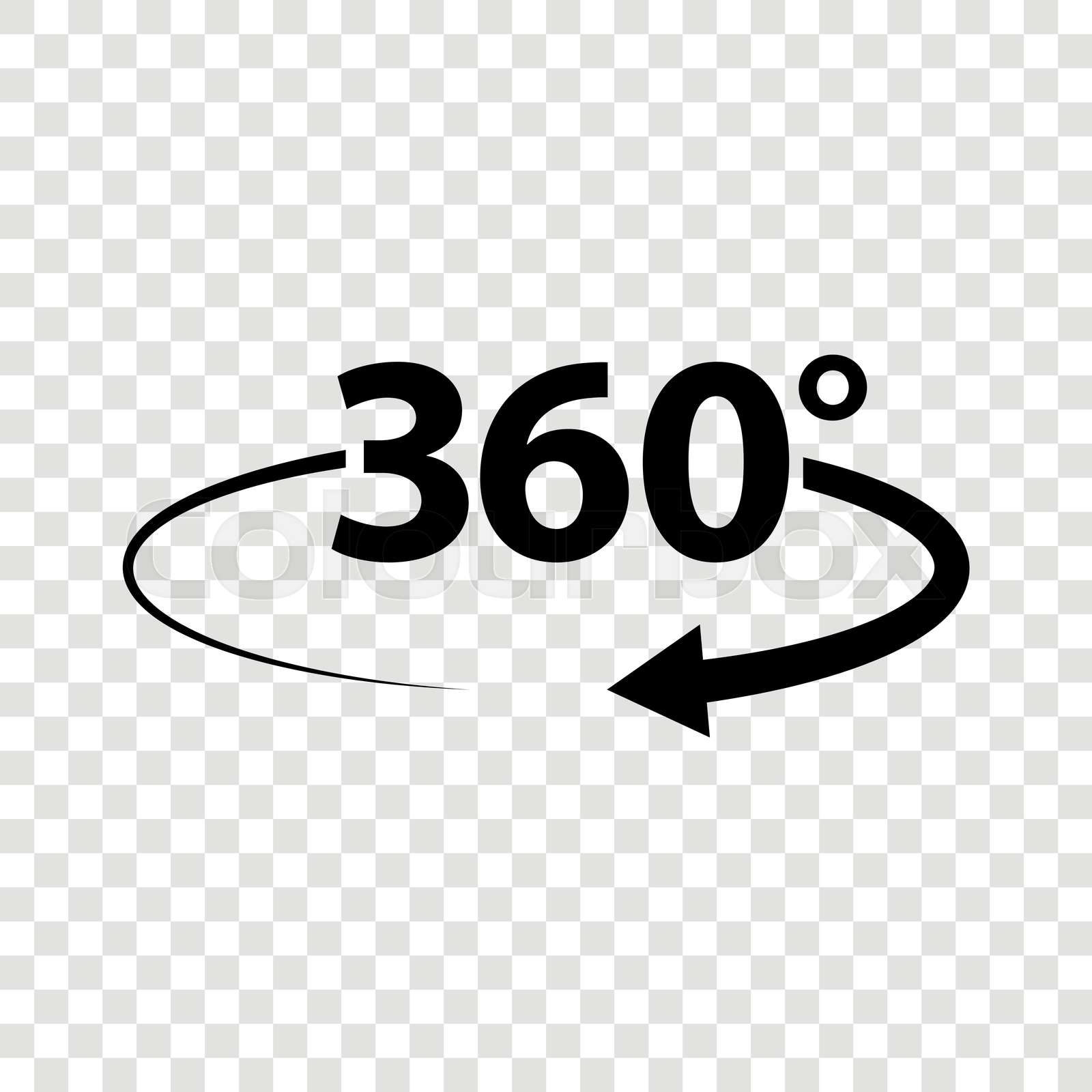 360, arrow, degrees | Stock vector | Colourbox