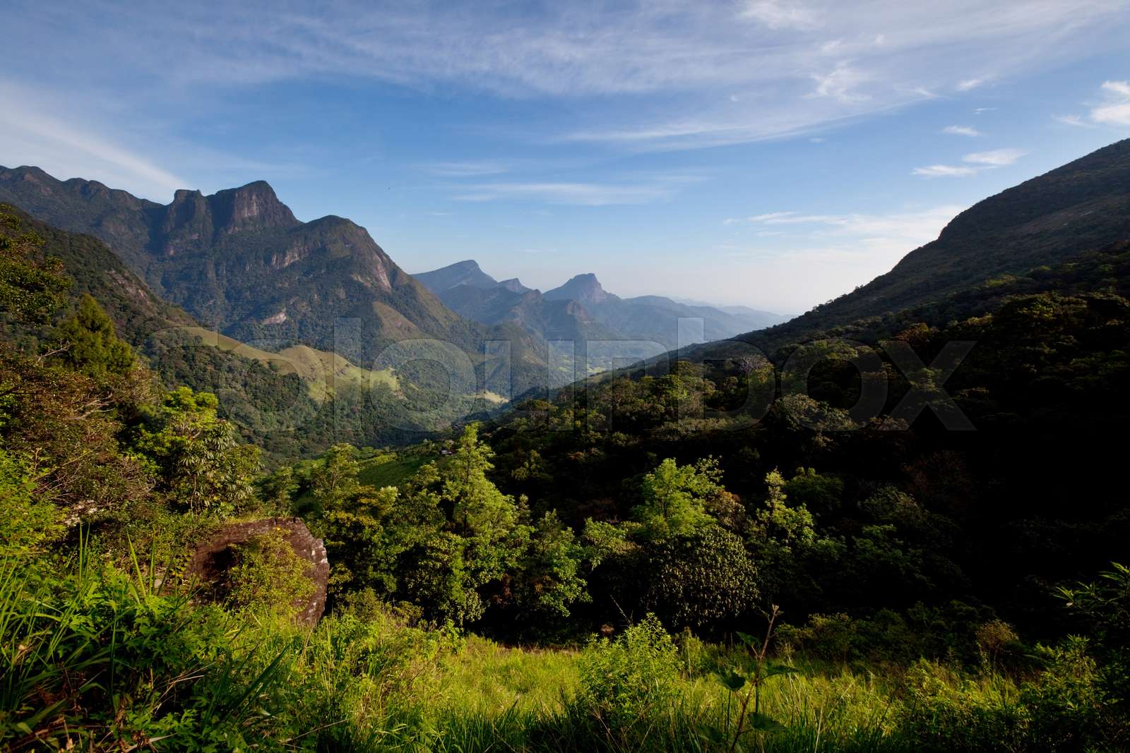 Mountains on Sri Lanka Stock image Colourbox