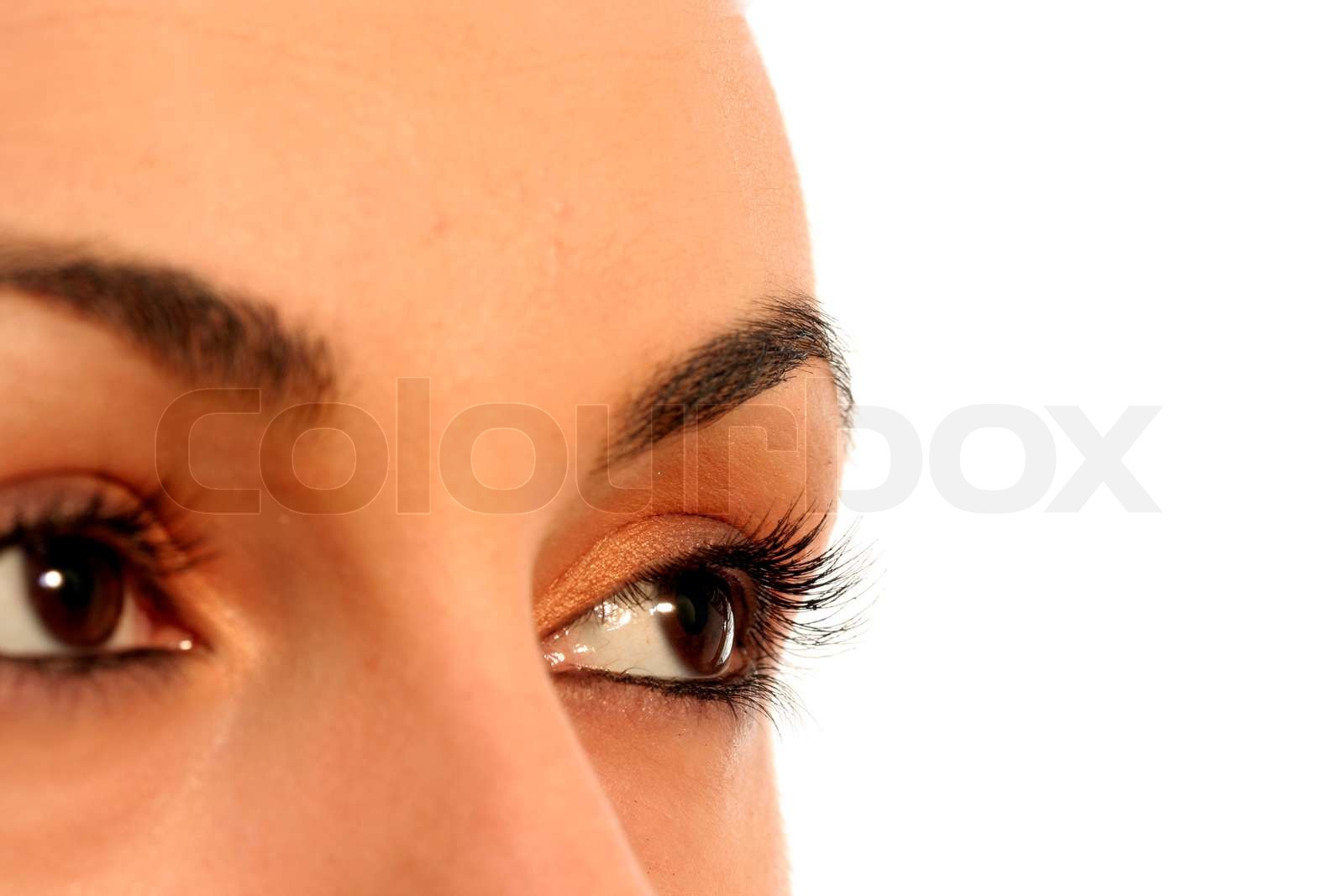 Brown eye Stock image Colourbox