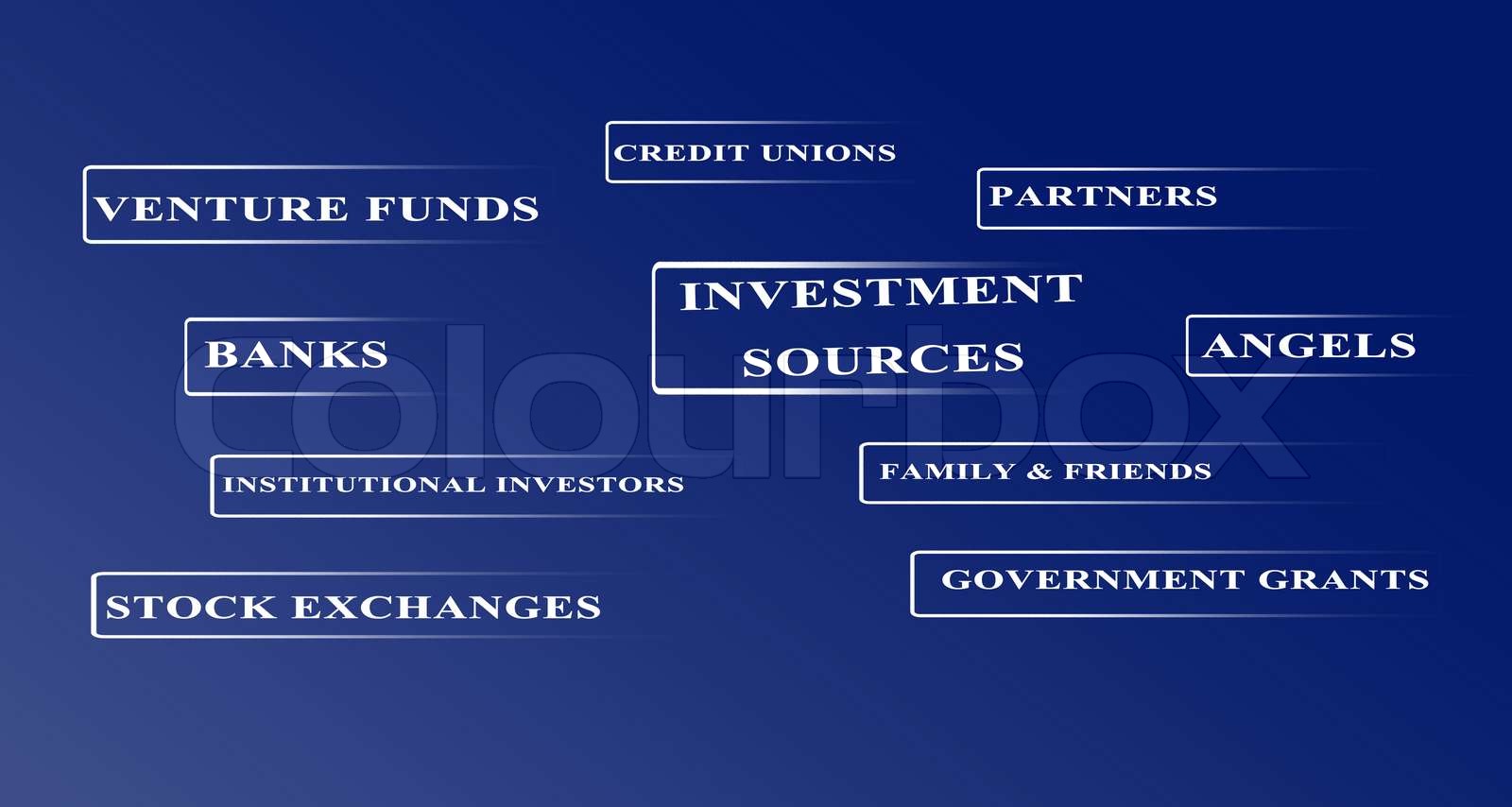 Investment sources Stock image Colourbox
